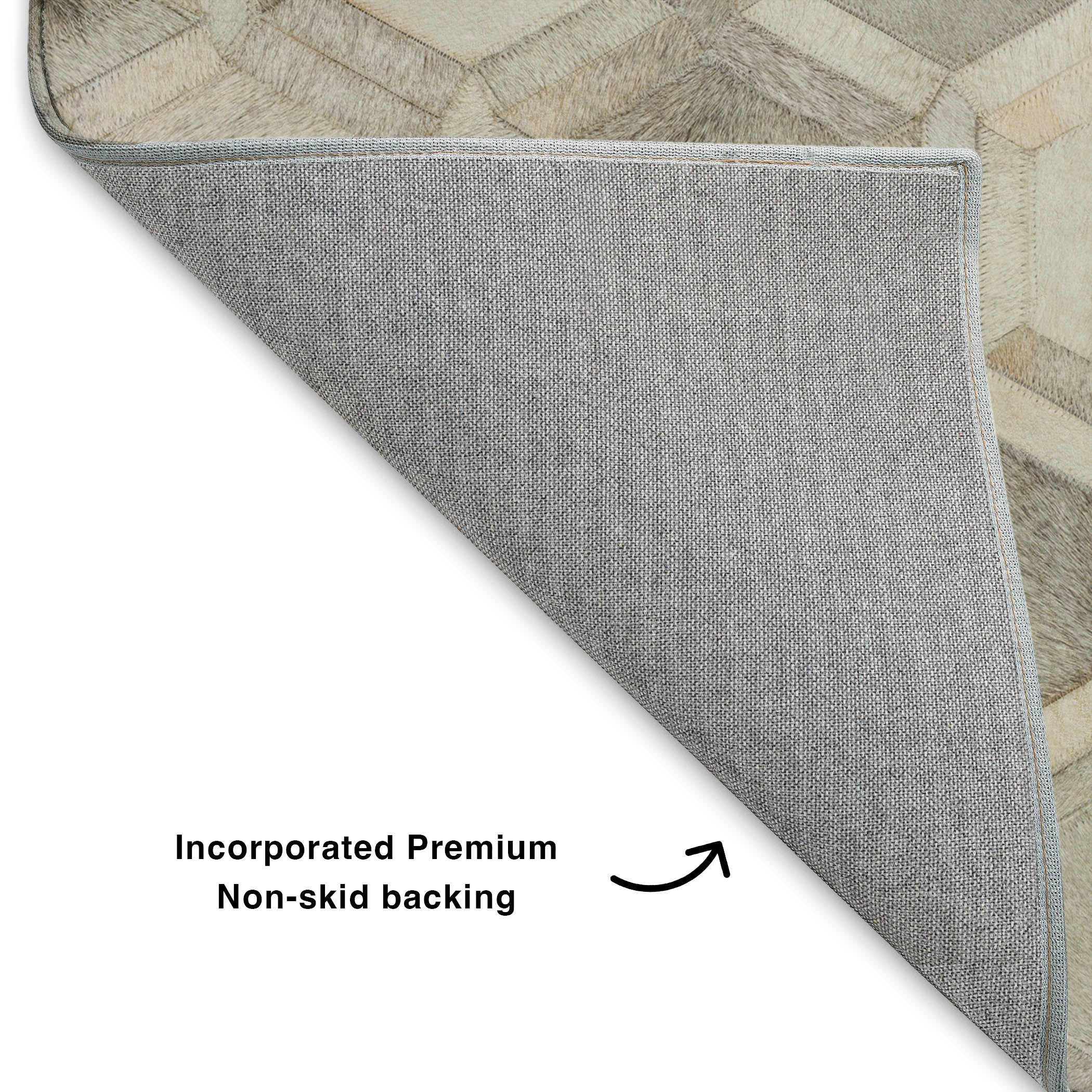 Luxury Washable Indoor/Outdoor Lodge BM1 Gray Rug 1'8" x 2'6" #shape_Rectangle
