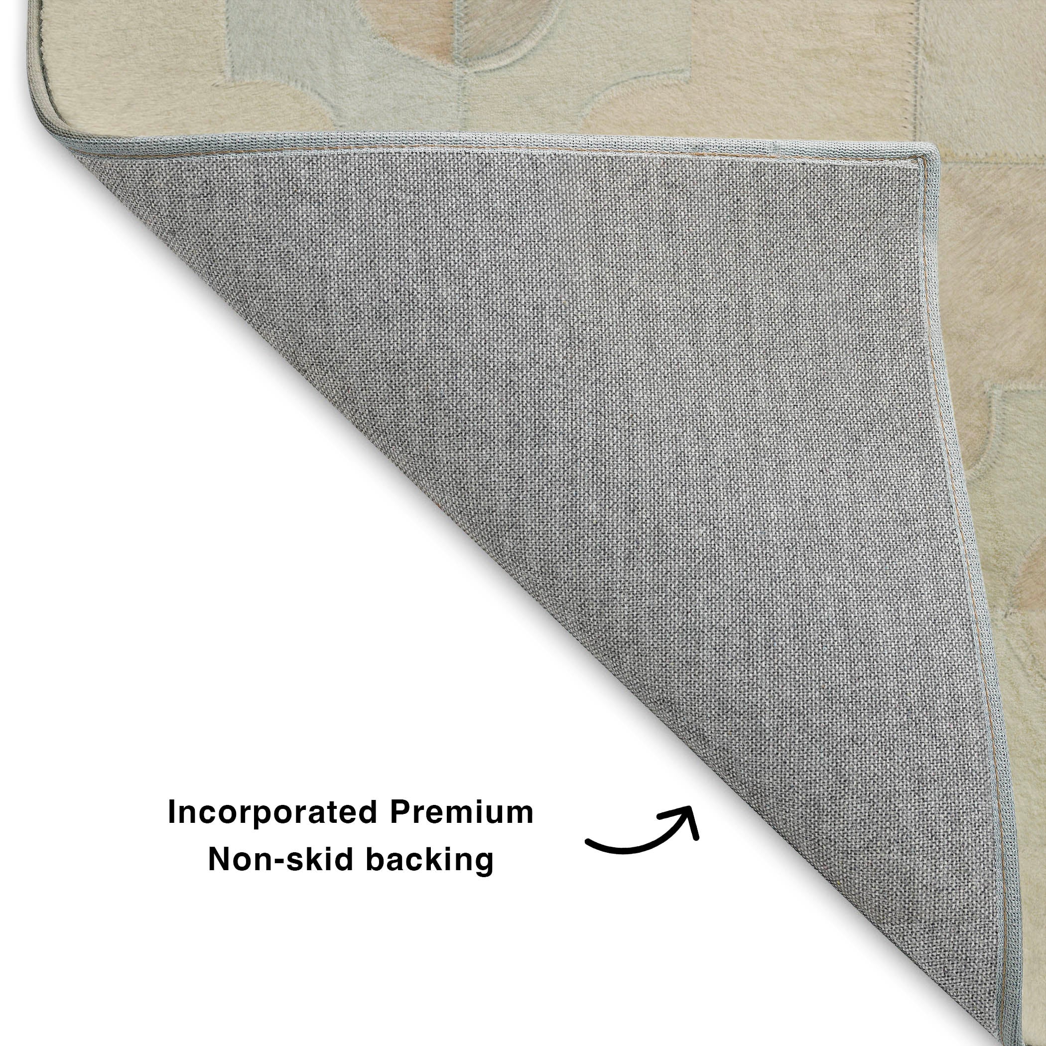 Luxury Washable Indoor/Outdoor Lodge BM8 Linen Ivory Rug 1'8" x 2'6" #shape_Rectangle