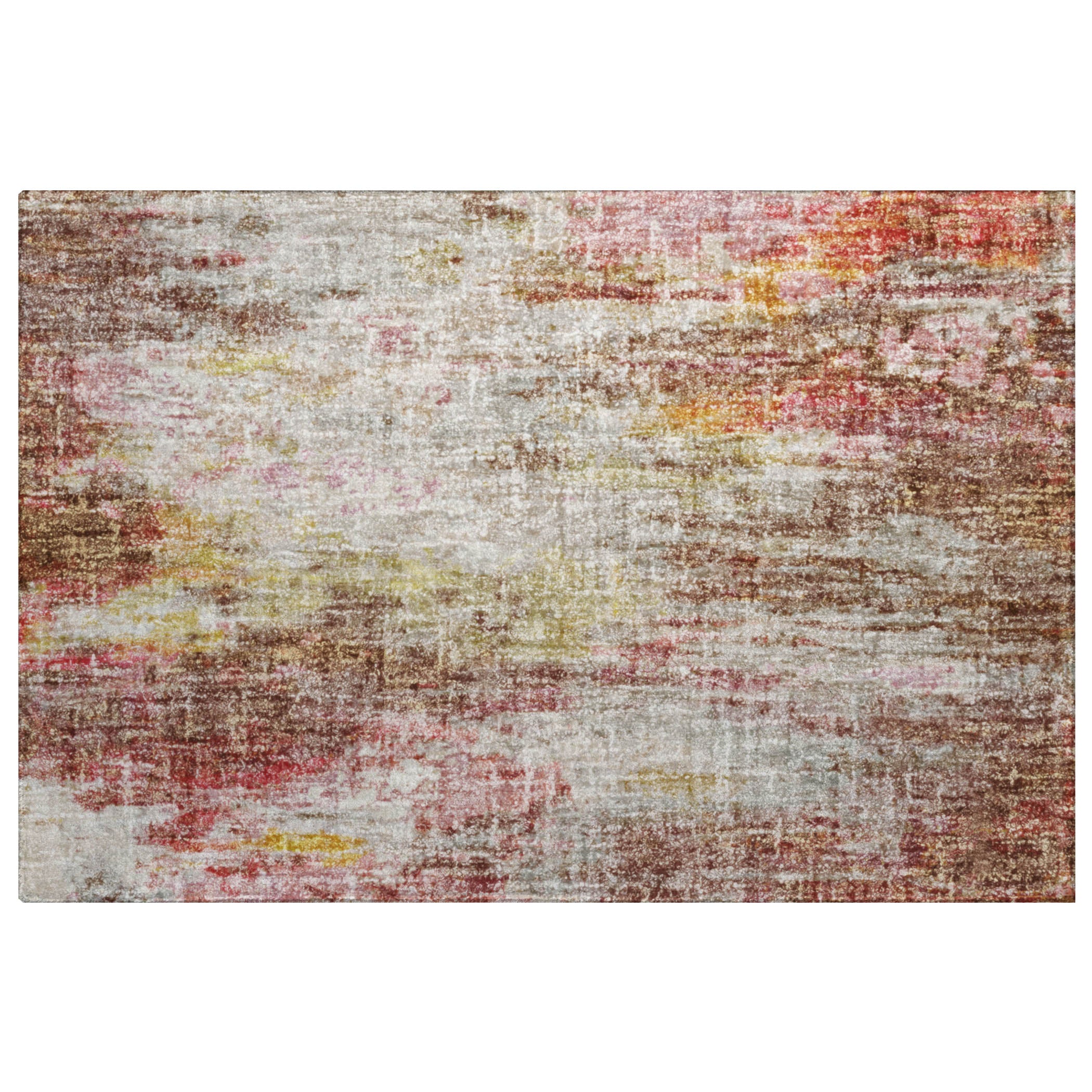 Luxury Washable Casual BO10 Blush Pink Rug 1'8" x 2'6" #shape_Rectangle