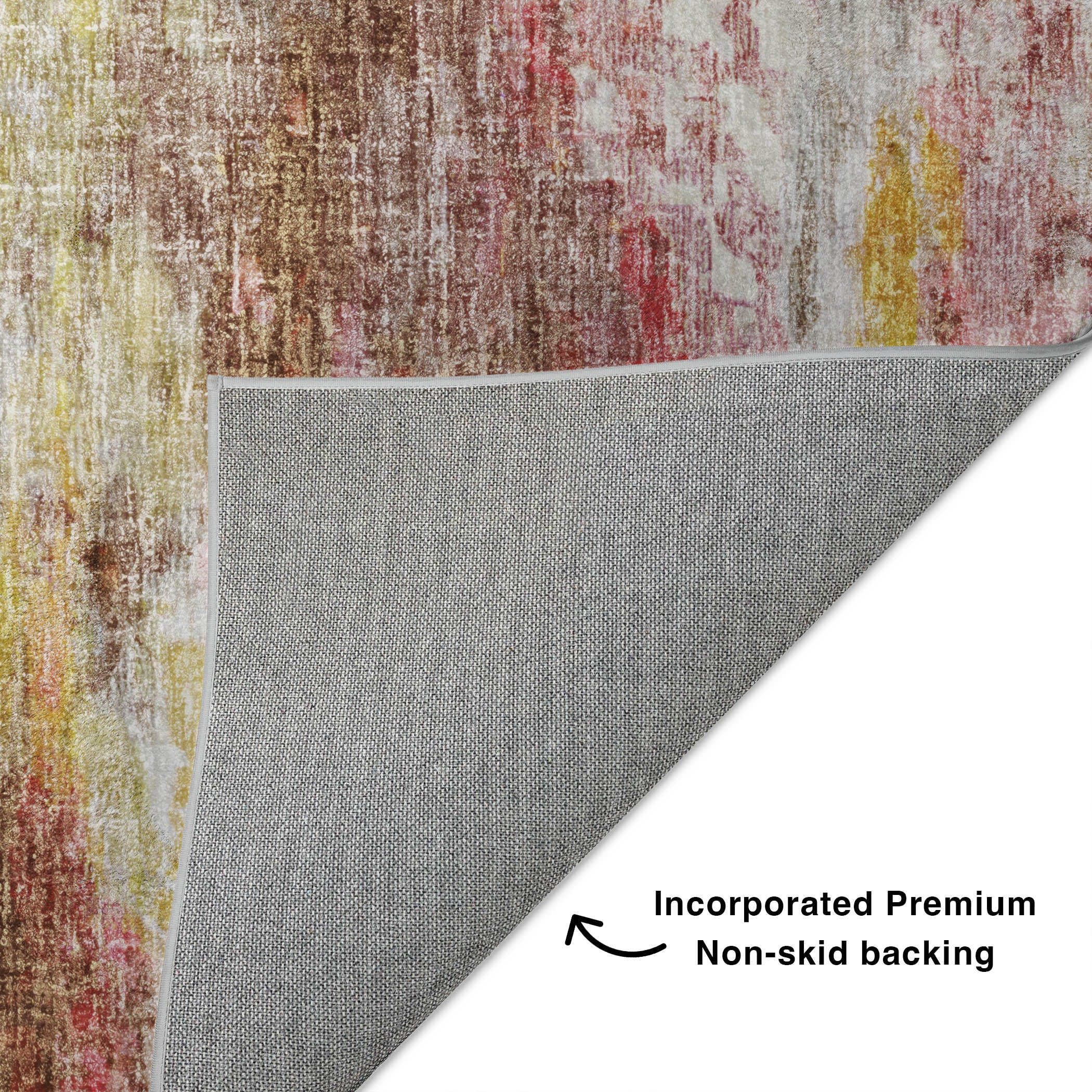 Luxury Washable Casual BO10 Blush Pink Rug 1'8" x 2'6" #shape_Rectangle