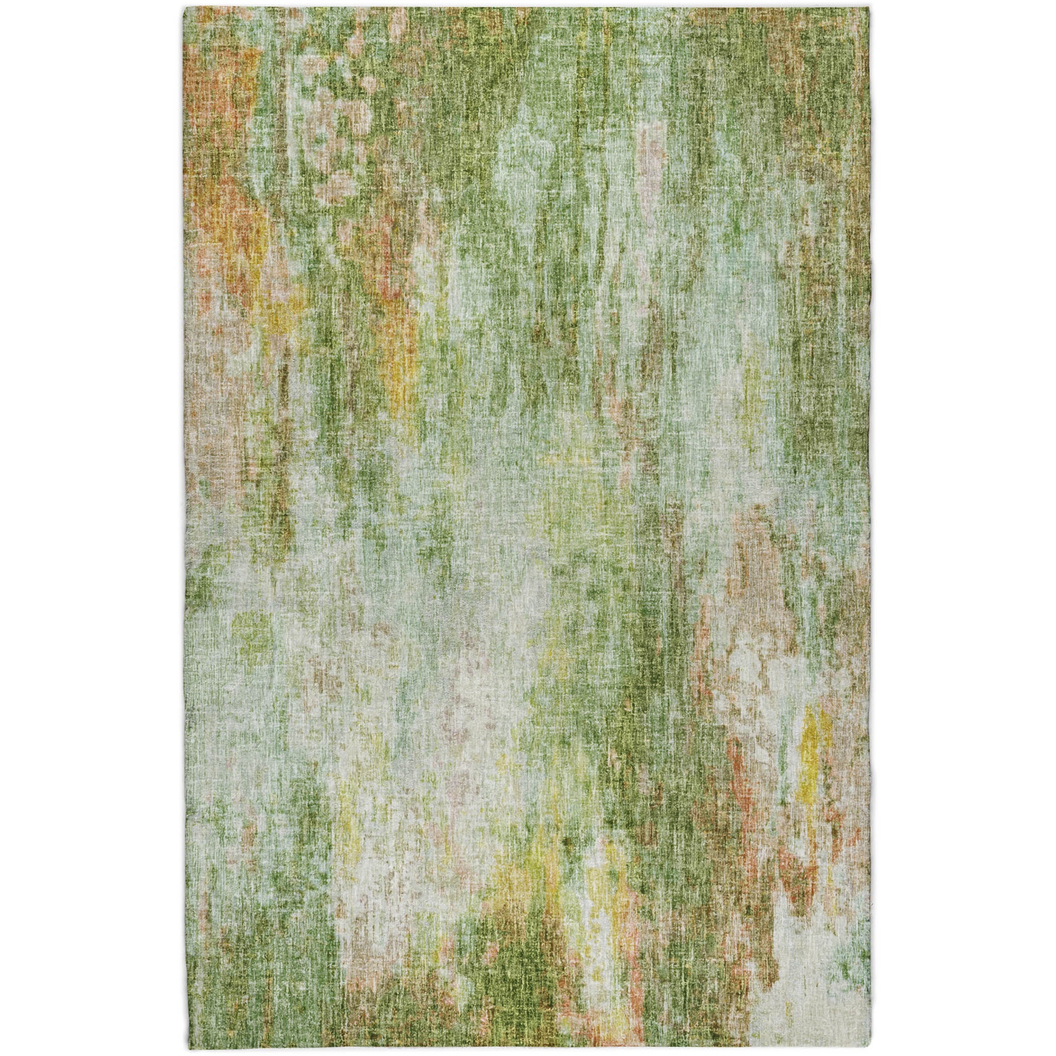 Luxury Washable Casual BO10 Sage Green Rug 2'6" x 3'10" #shape_Rectangle