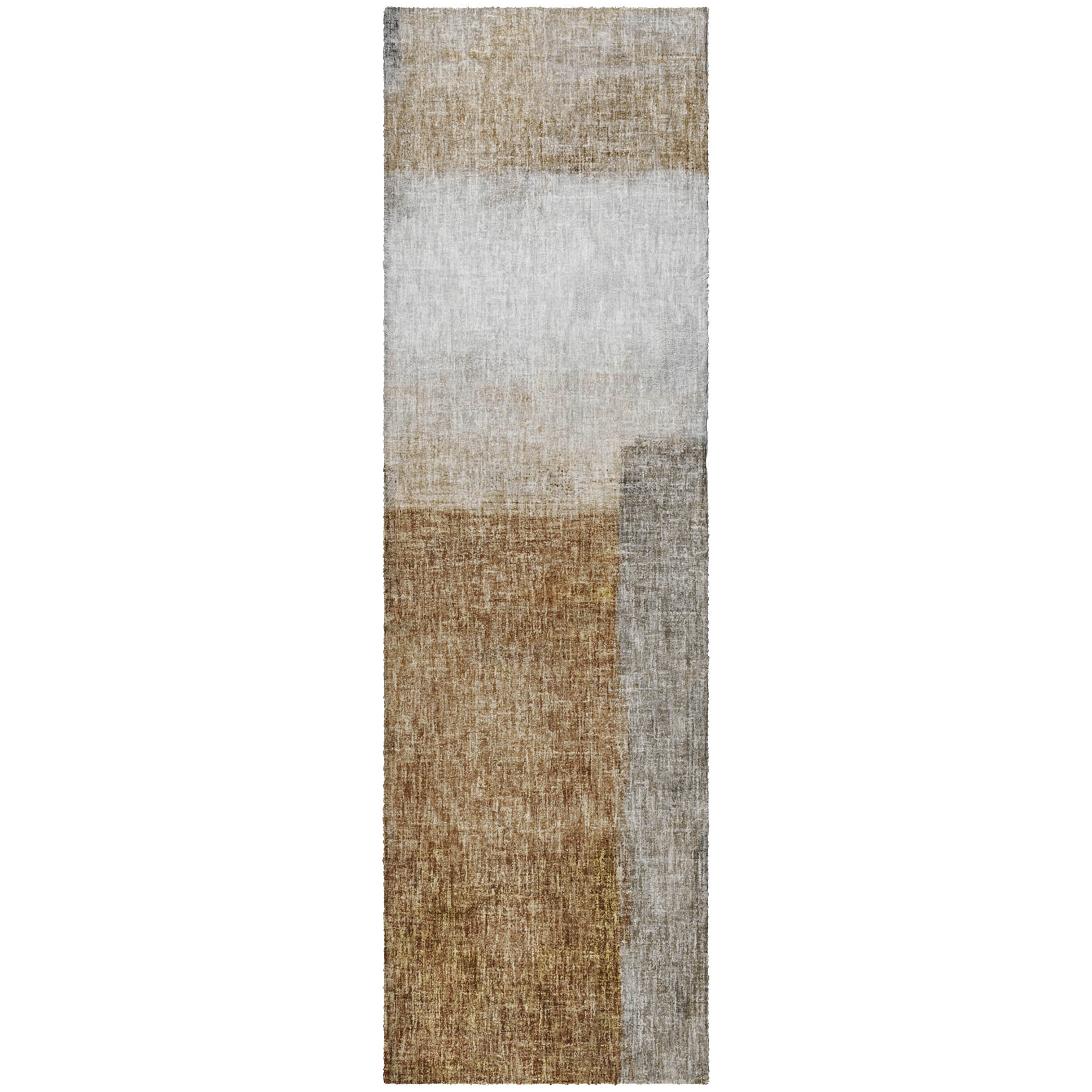 Luxury Washable Casual BO1 Brown Rug 2'3" x 7'6" #shape_Runner