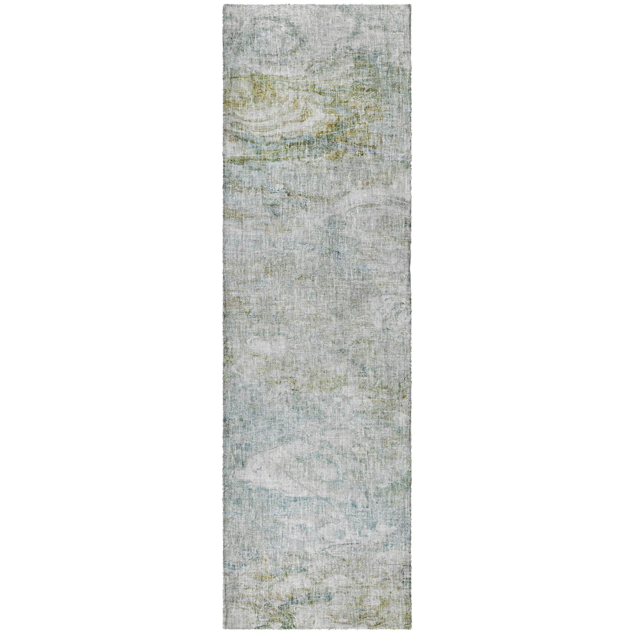 Luxury Washable Casual BO3 Seafoam Blue Rug 2'3" x 7'6" #shape_Runner
