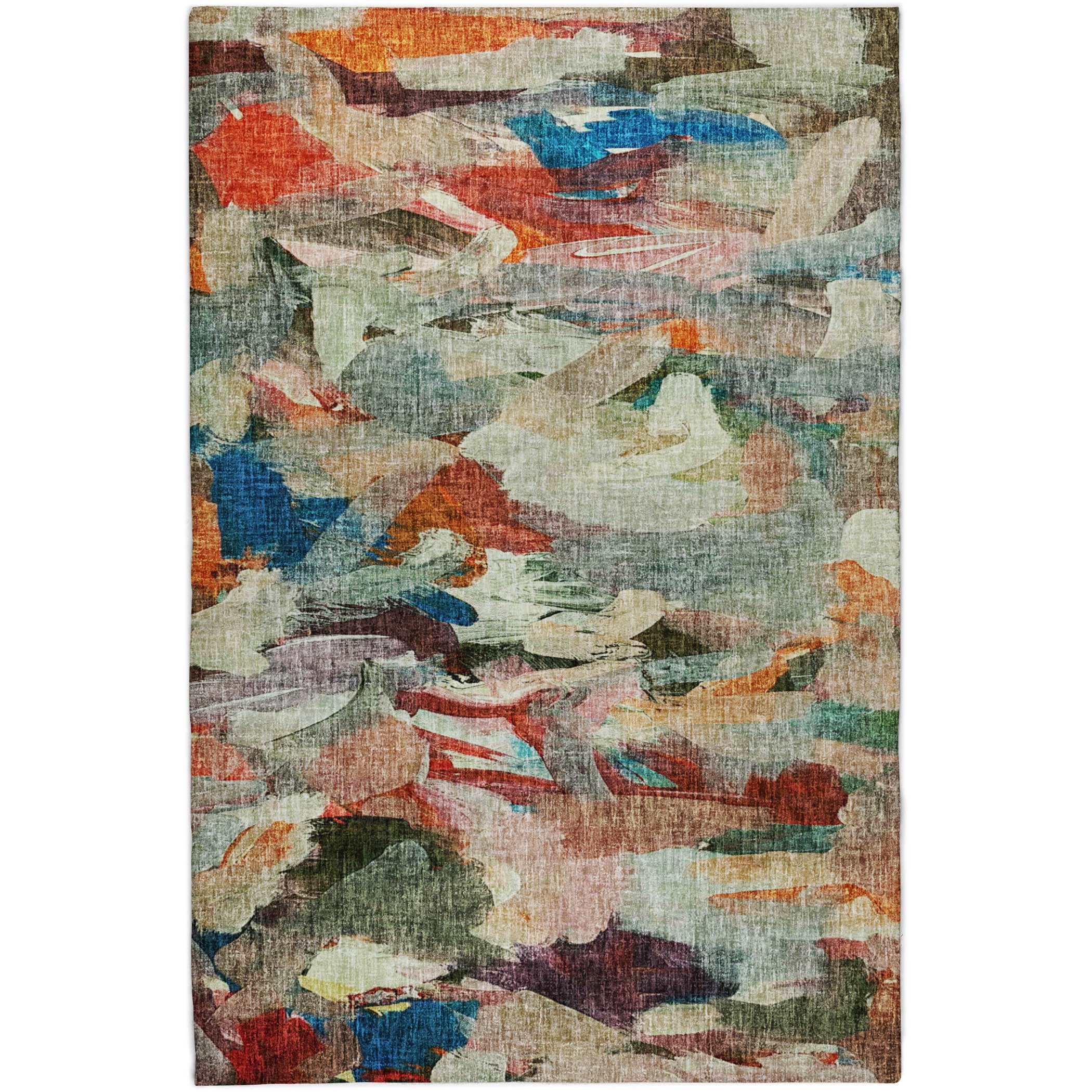 Luxury Washable Casual BO8 Paprika Orange Rug 2'6" x 3'10" #shape_Rectangle