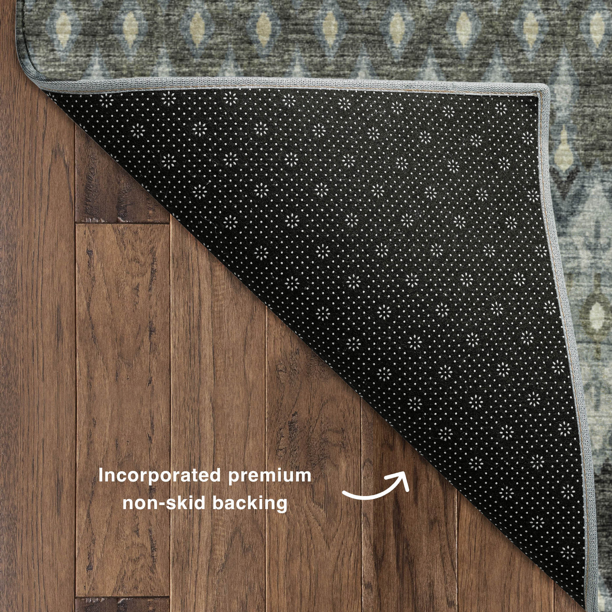 Luxury Machine Washable Indoor/Outdoor Casual BR1 Mineral Blue Rug 1'8" x 2'6" #shape_Rectangle
