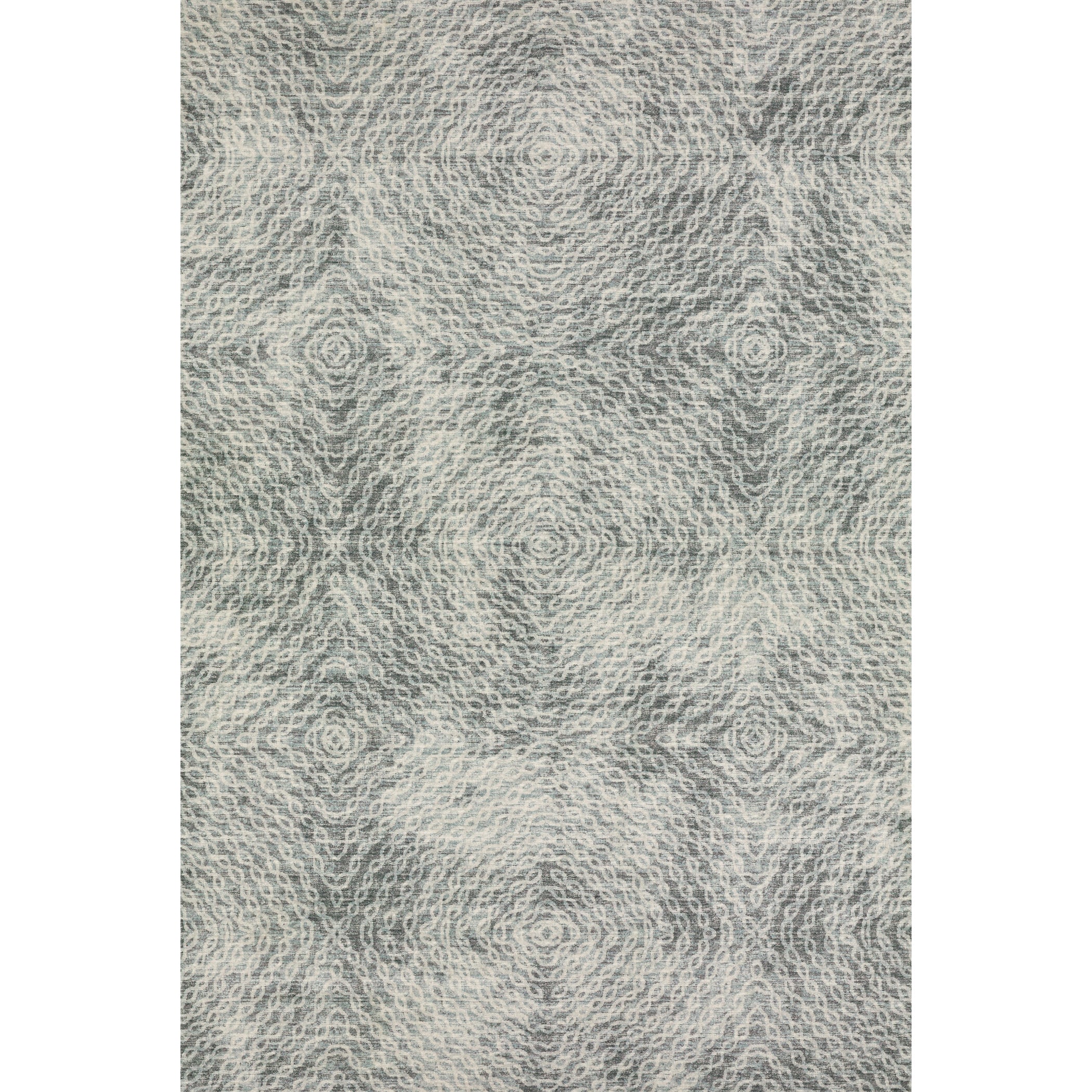 Luxury Machine Washable Indoor/Outdoor Casual BR3 Metal Gray Rug 3' x 5' #shape_Rectangle