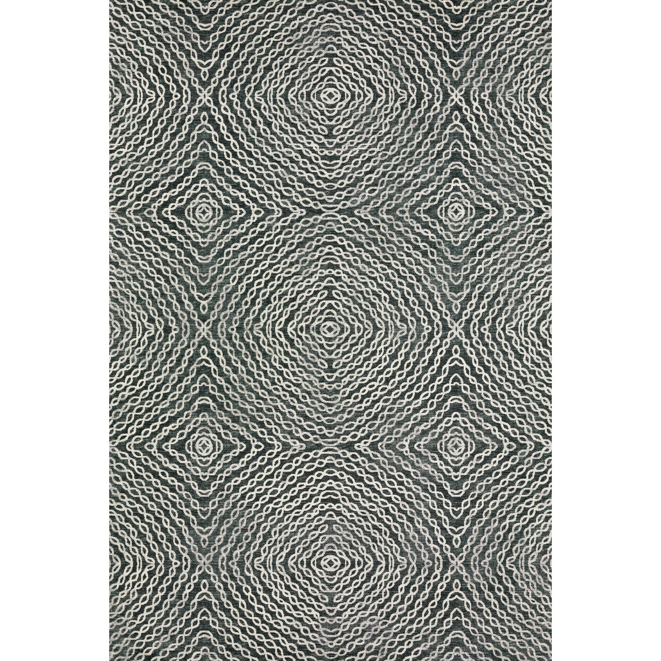 Luxury Machine Washable Indoor/Outdoor Casual BR3 Midnight Black Rug 3' x 5' #shape_Rectangle