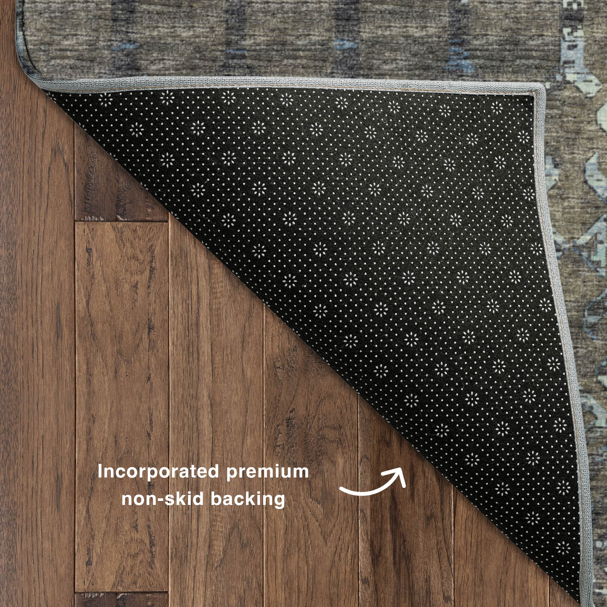 Luxury Machine Washable Indoor/Outdoor Casual BR8 Sable Brown Rug 1'8" x 2'6" #shape_Rectangle