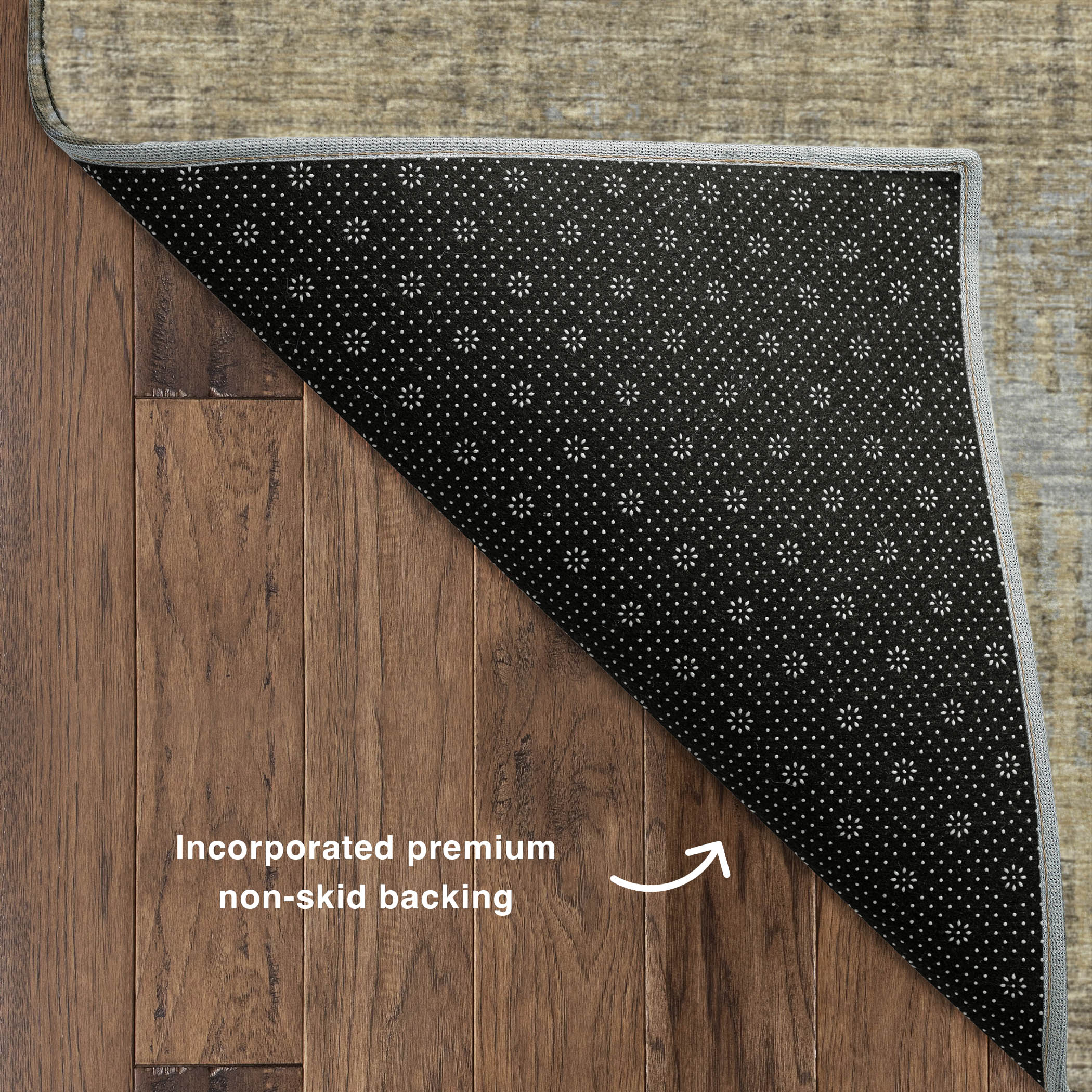 Luxury Machine Washable Indoor/Outdoor Casual BR9 Sandstone Brown Rug 1'8" x 2'6" #shape_Rectangle