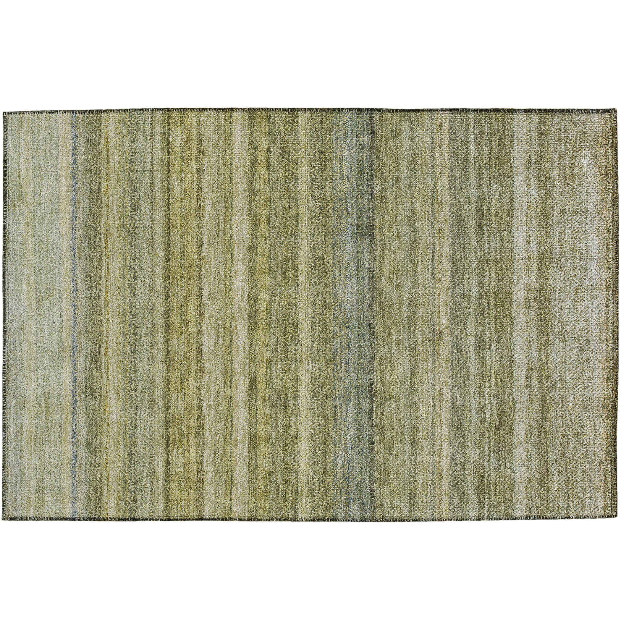 Luxury Washable Indoor/Outdoor Transitional BU5 Aloe Green Rug 1'8" x 2'6" #shape_Rectangle