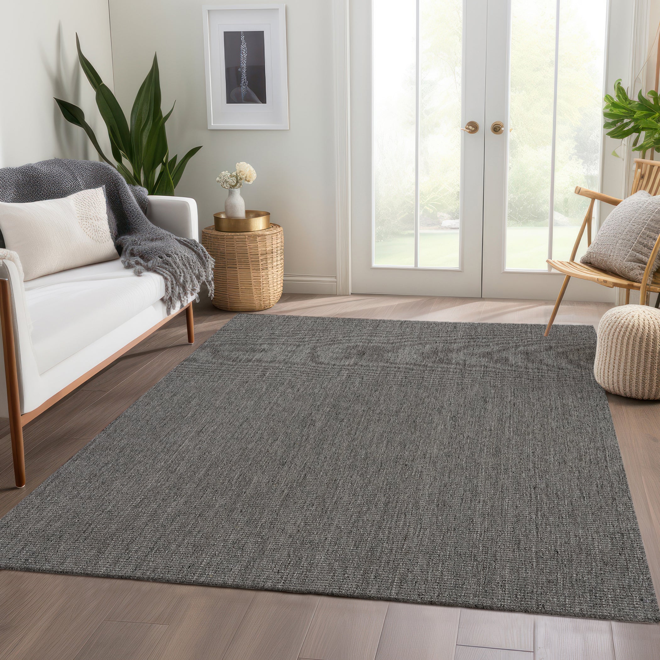 Casual CH1 Gray Rug 2' x 3' #shape_Rectangle