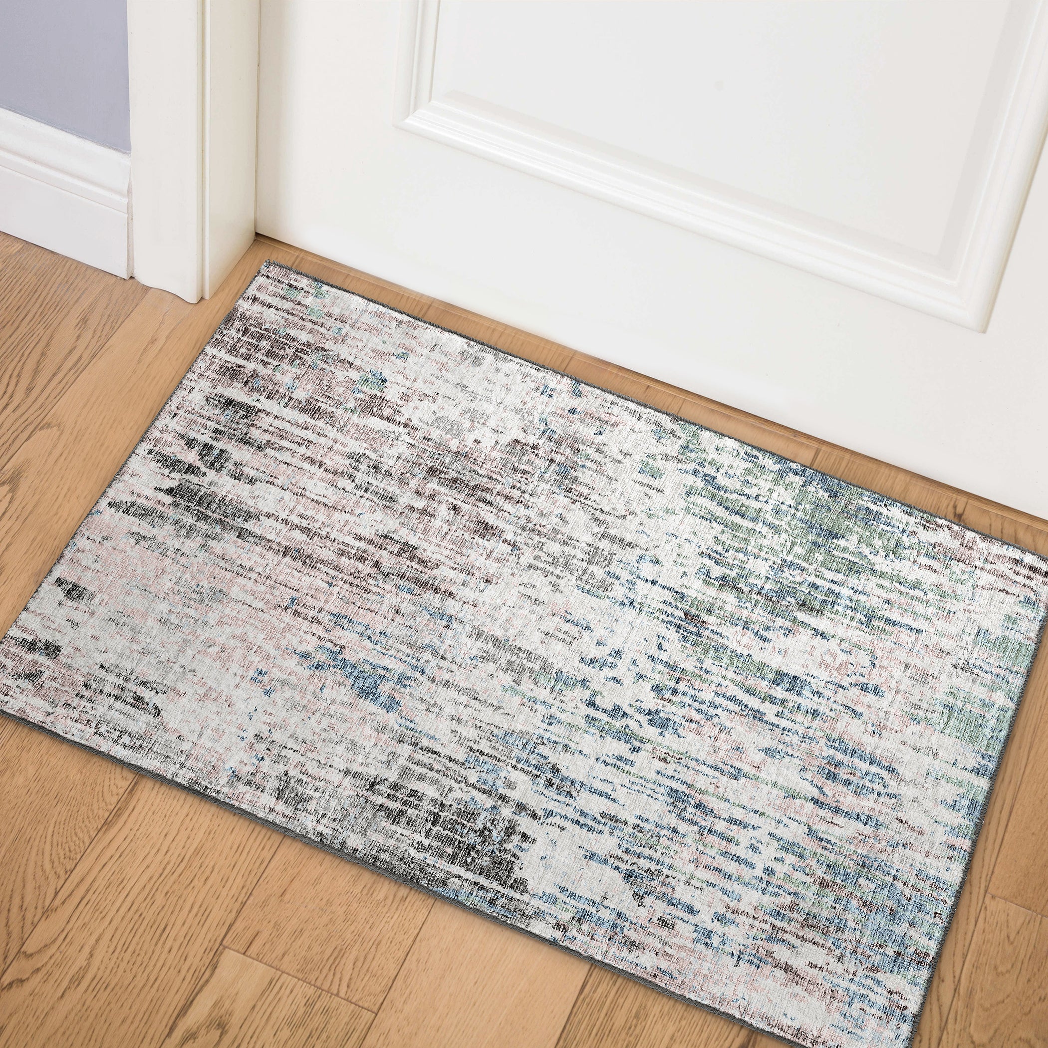 Luxury Machine Washable Indoor/Outdoor Transitional CM1 Skydust Multi Rug 1'8" x 2'6" #shape_Rectangle