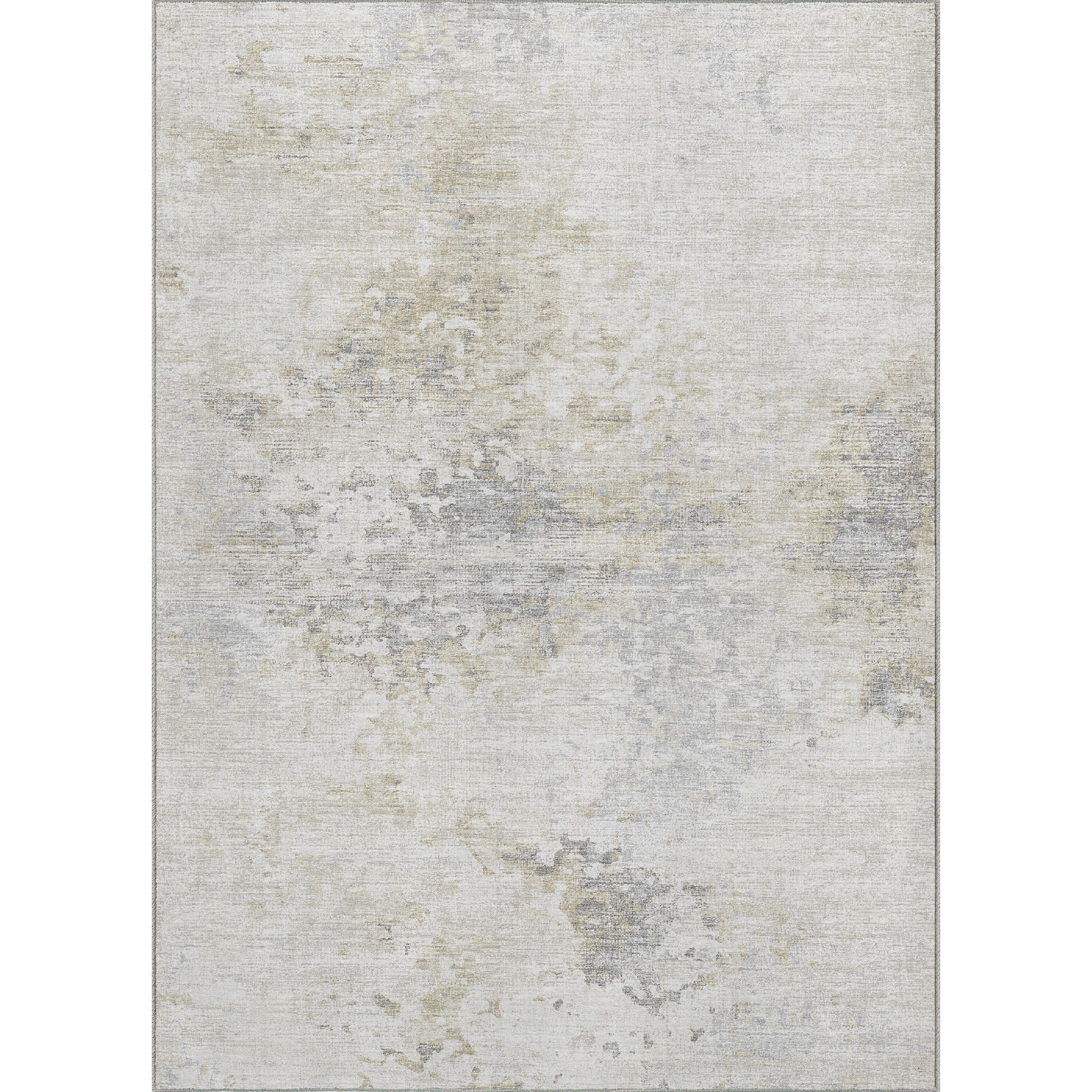 Luxury Machine Washable Indoor/Outdoor Transitional CM5 Linen Ivory Rug 3' x 5' #shape_Rectangle