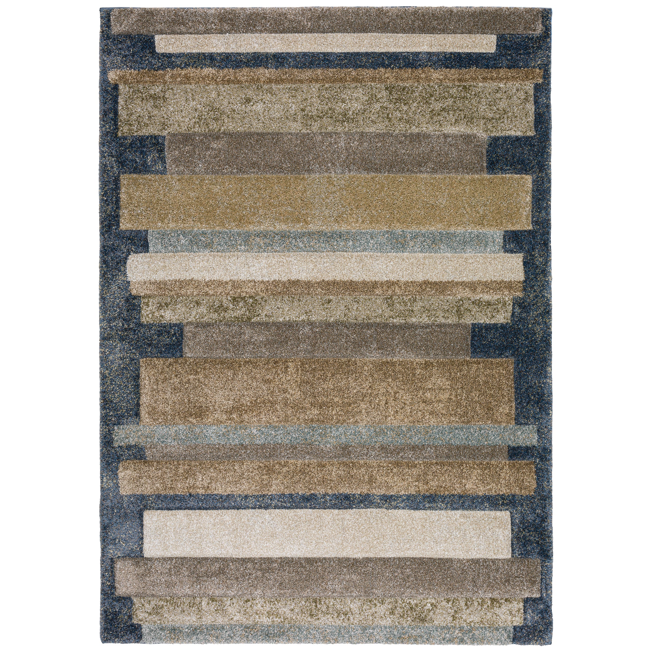 Transitional CO2 Denim Blue Rug 3'1" x 5' #shape_Rectangle