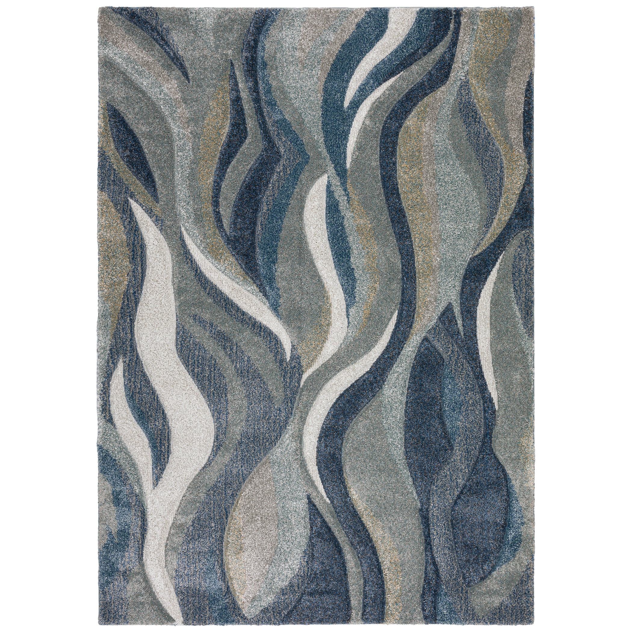 Transitional CO5 Navy Blue Rug 3'1" x 5' #shape_Rectangle
