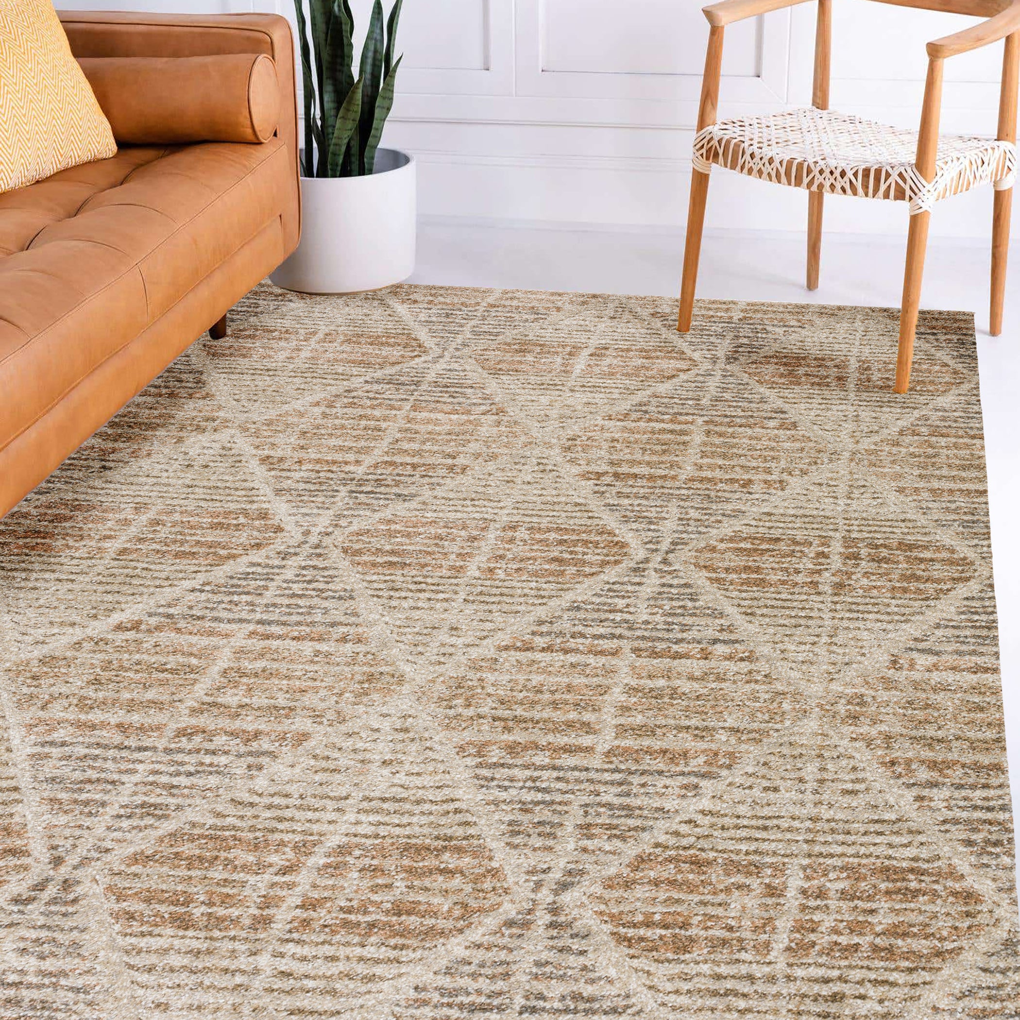 Transitional CO8 Parchment Brown Rug 3'1" x 5' #shape_Rectangle
