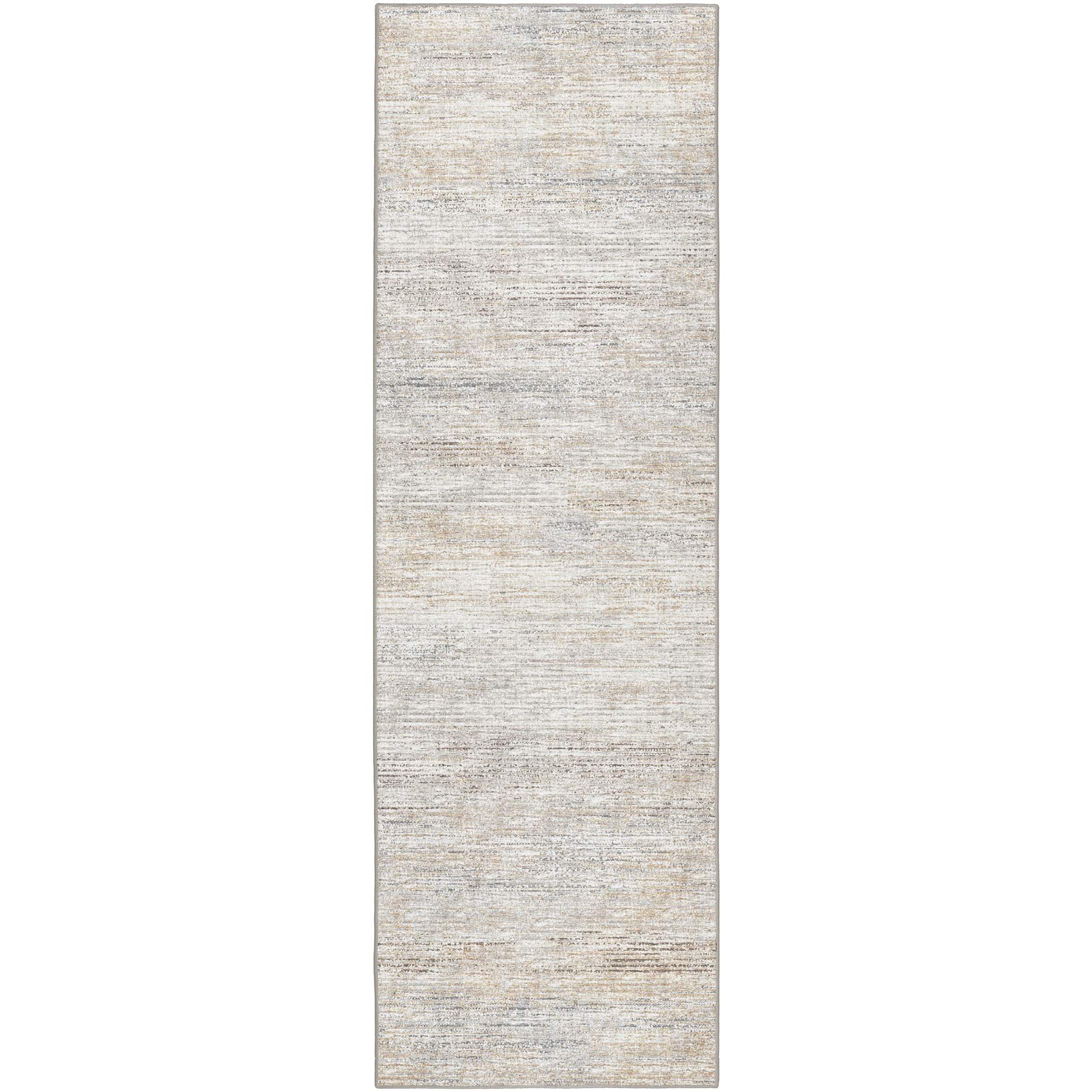 Indoor/Outdoor Transitional CR1 Linen Ivory Rug 2'6" x 10' #shape_Runner