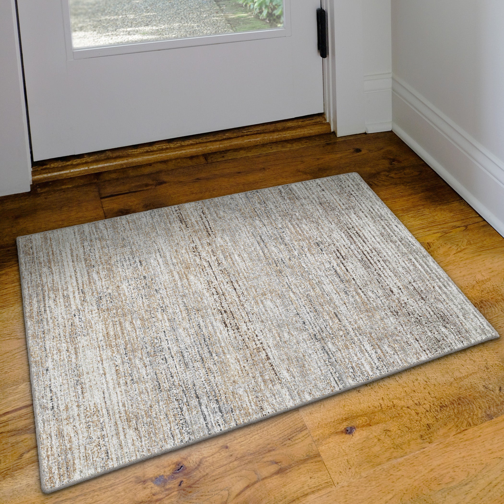 Indoor/Outdoor Transitional CR1 Linen Ivory Rug 2' x 3' #shape_Rectangle