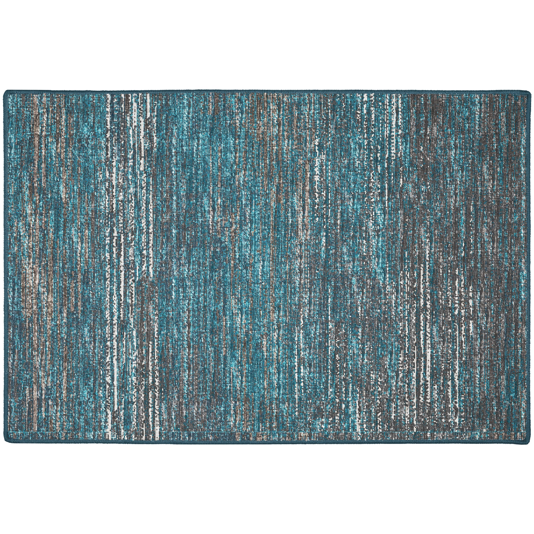 Indoor/Outdoor Transitional CR1 Navy Blue Rug 2' x 3' #shape_Rectangle