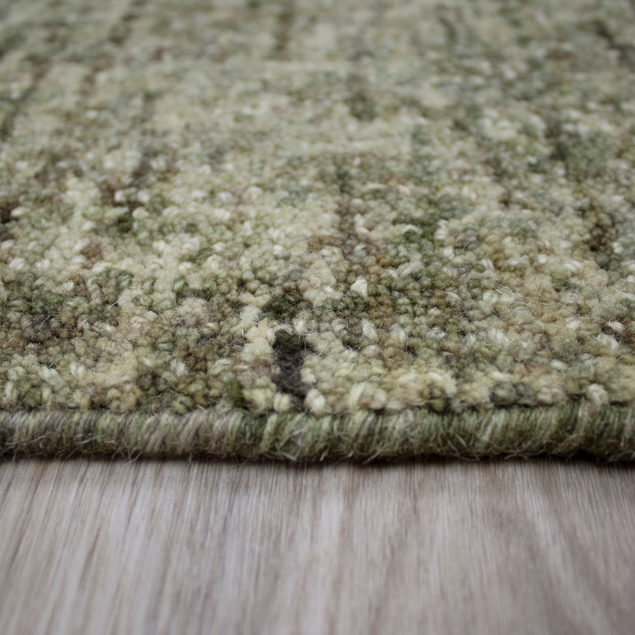 Casual CS5 Basil Green Wool Rug 2' x 3' #shape_Rectangle
