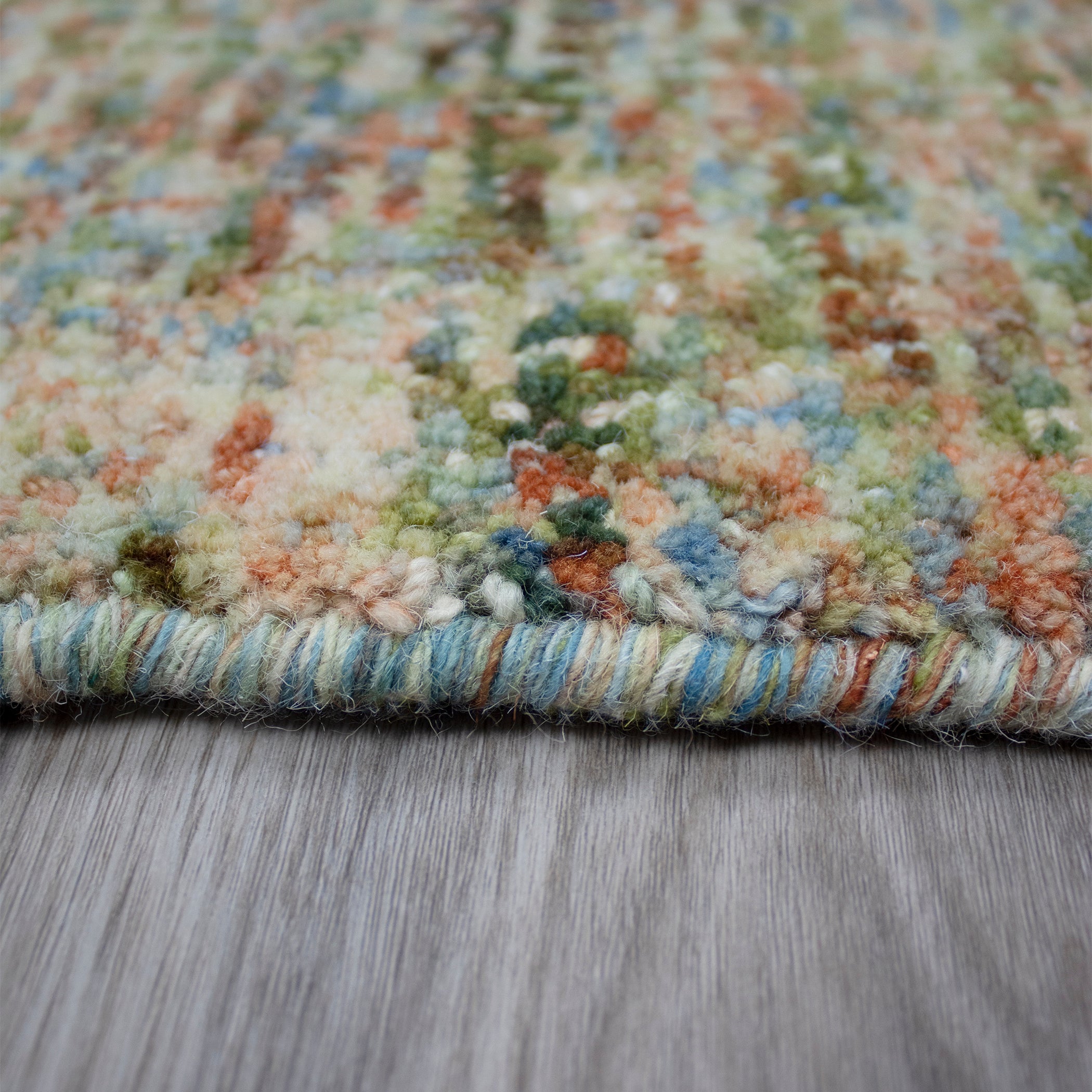 Casual CS5 Meadow Green Wool Rug 2' x 3' #shape_Rectangle