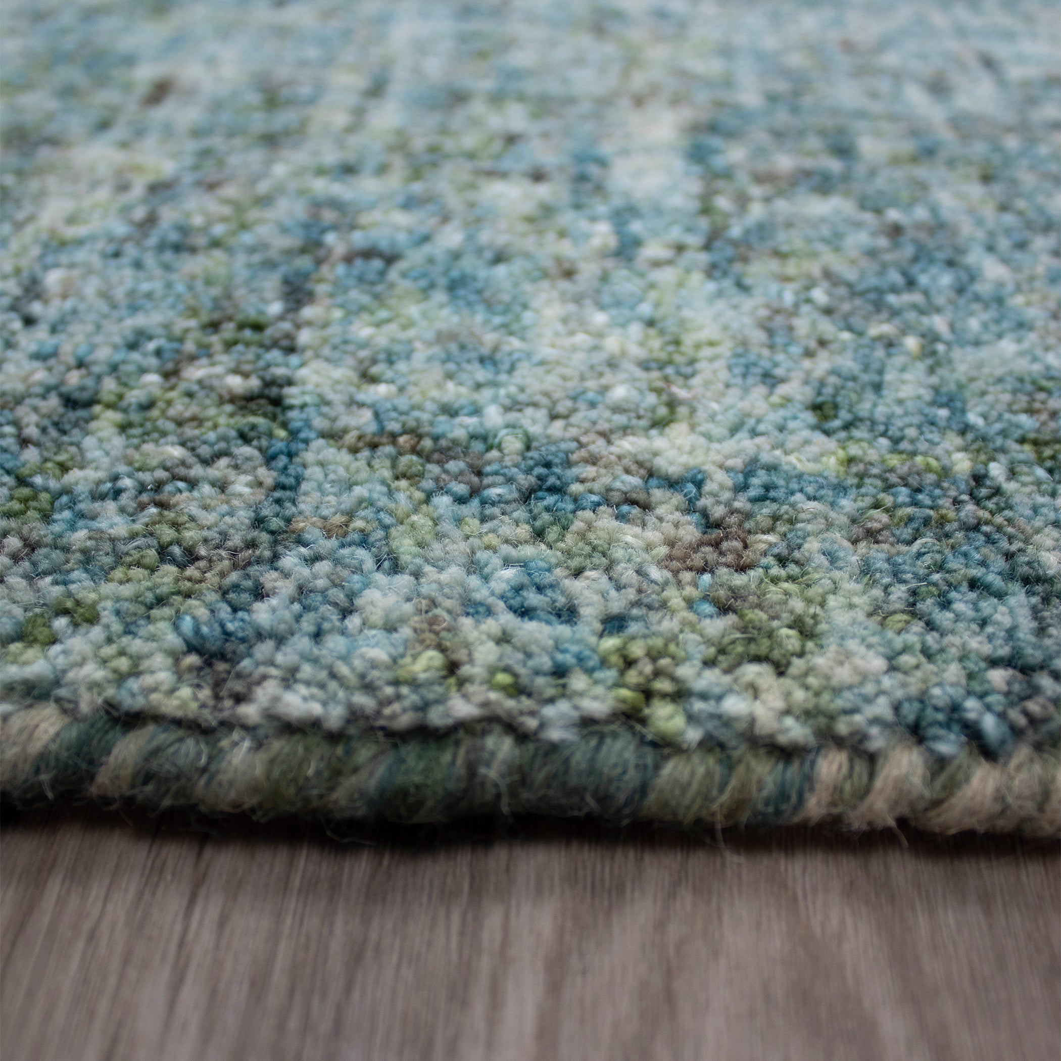Casual CS5 Seaglass Blue Wool Rug 2' x 3' #shape_Rectangle