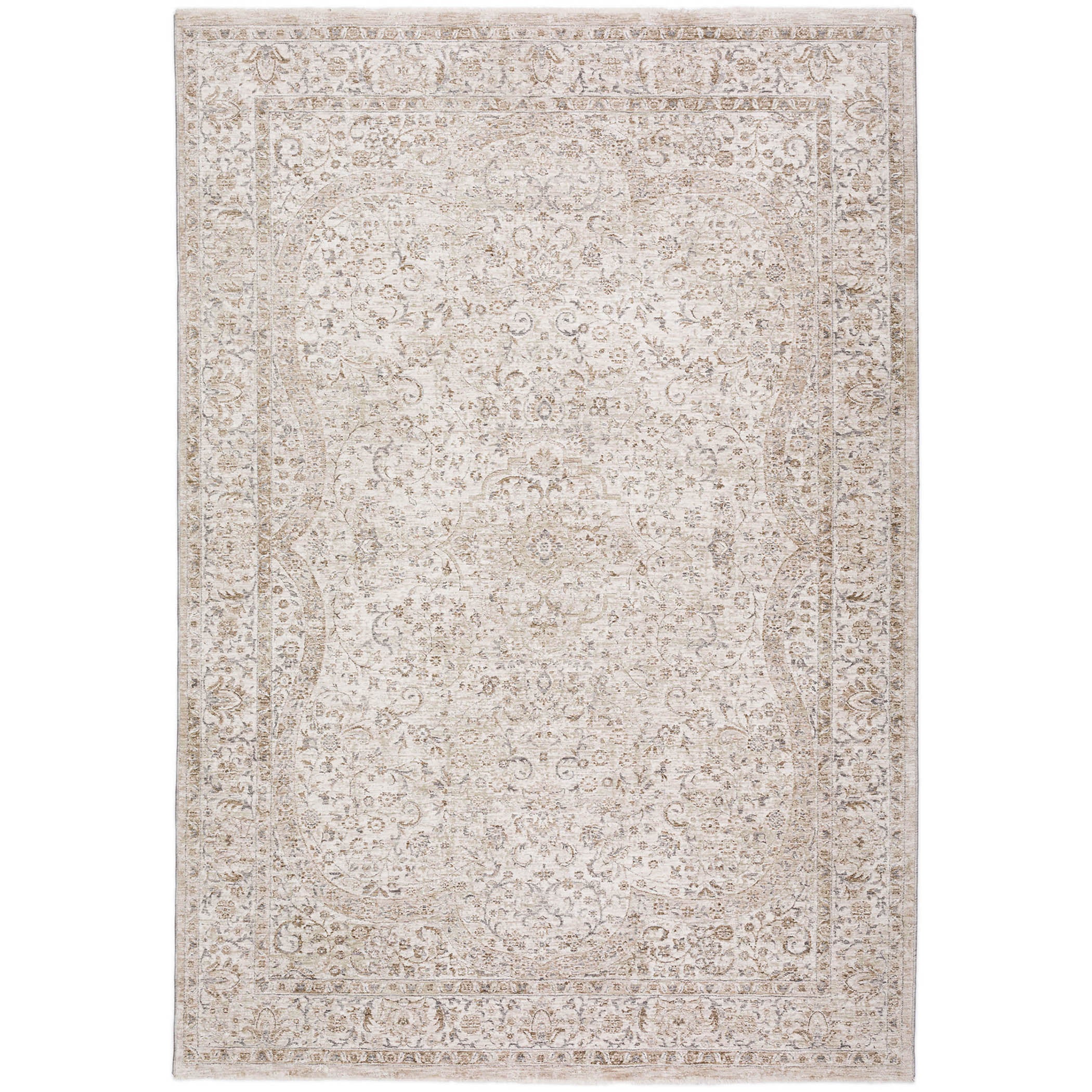 Traditional CY8 Beige Brown Rug 1'8" x 2'6" #shape_Rectangle