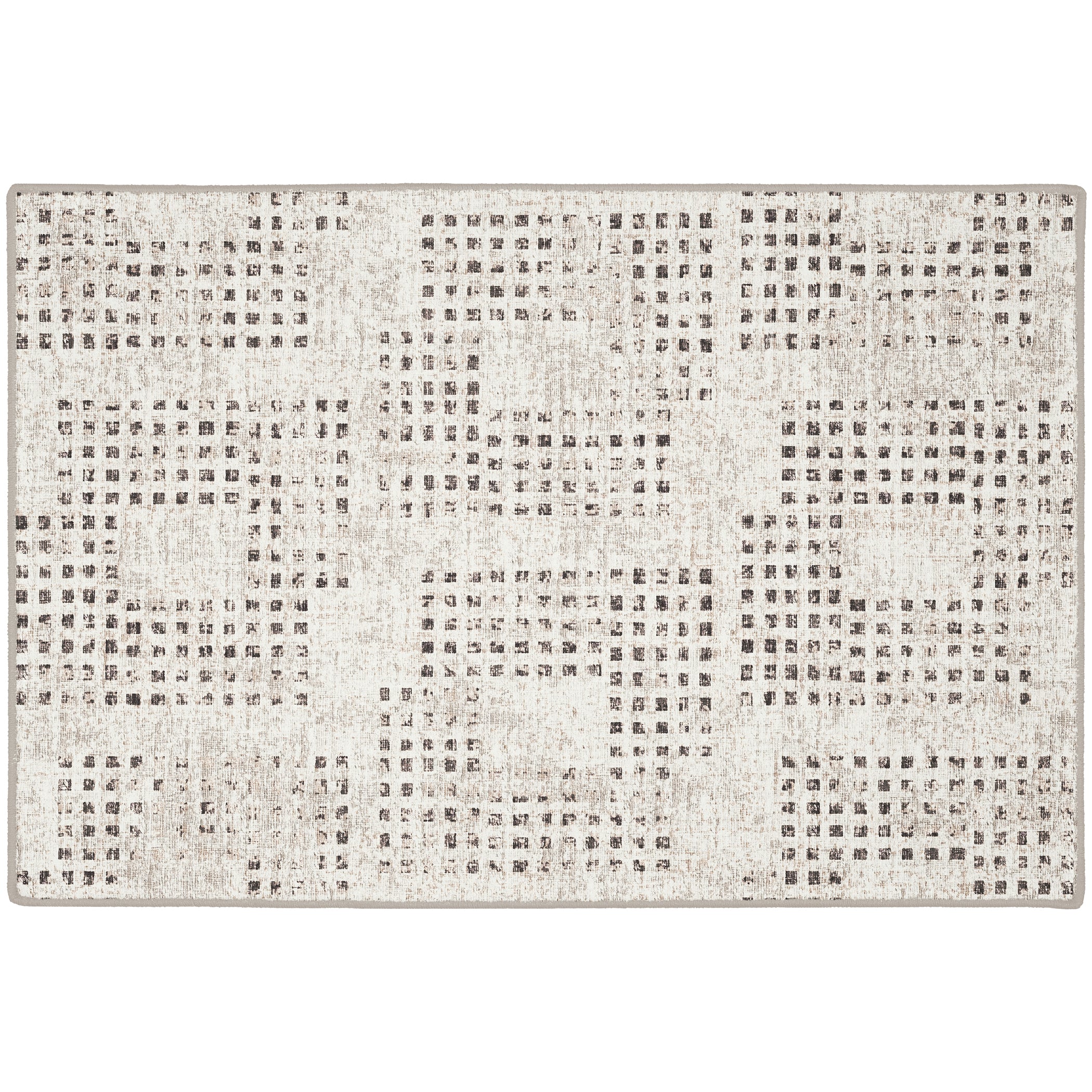 Indoor/Outdoor Transitional DA1 Ivory Rug 2' x 3' #shape_Rectangle