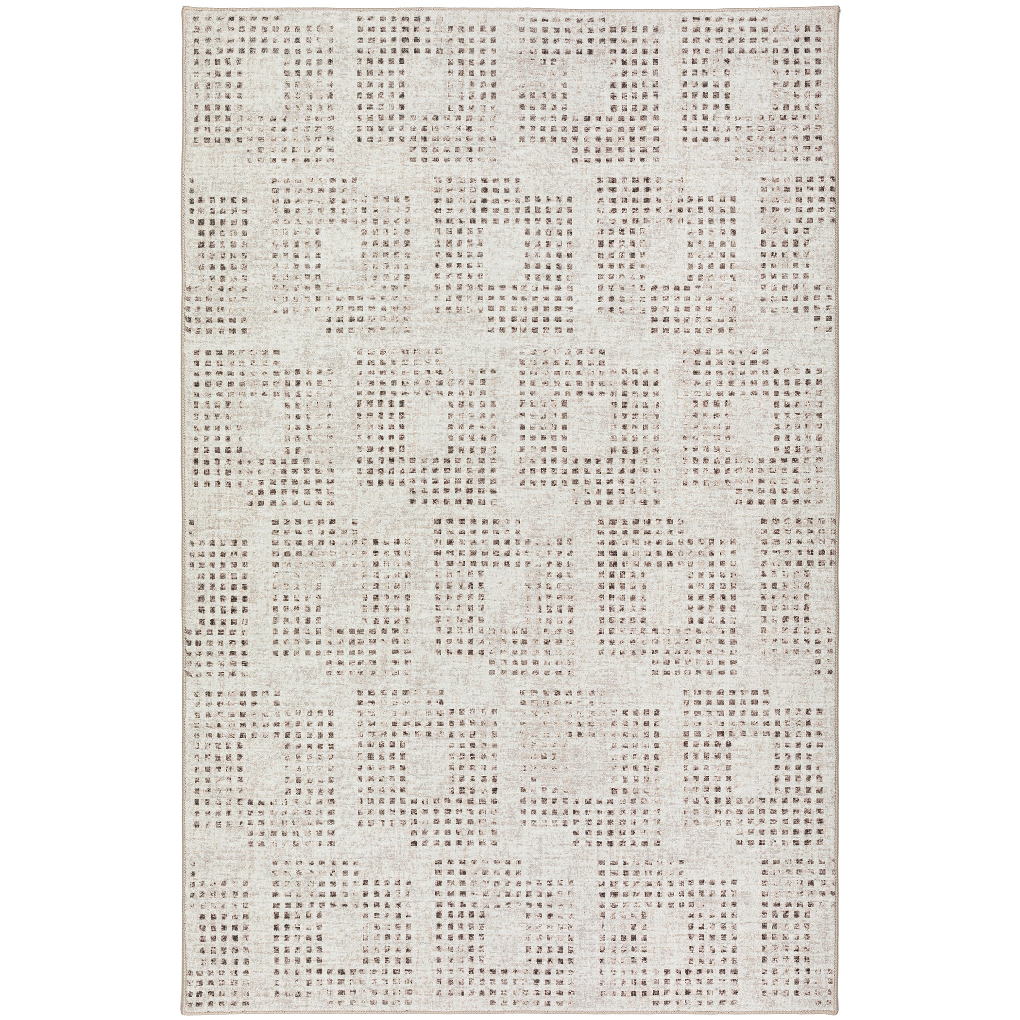 Indoor/Outdoor Transitional DA1 Ivory Rug 3' x 5' #shape_Rectangle