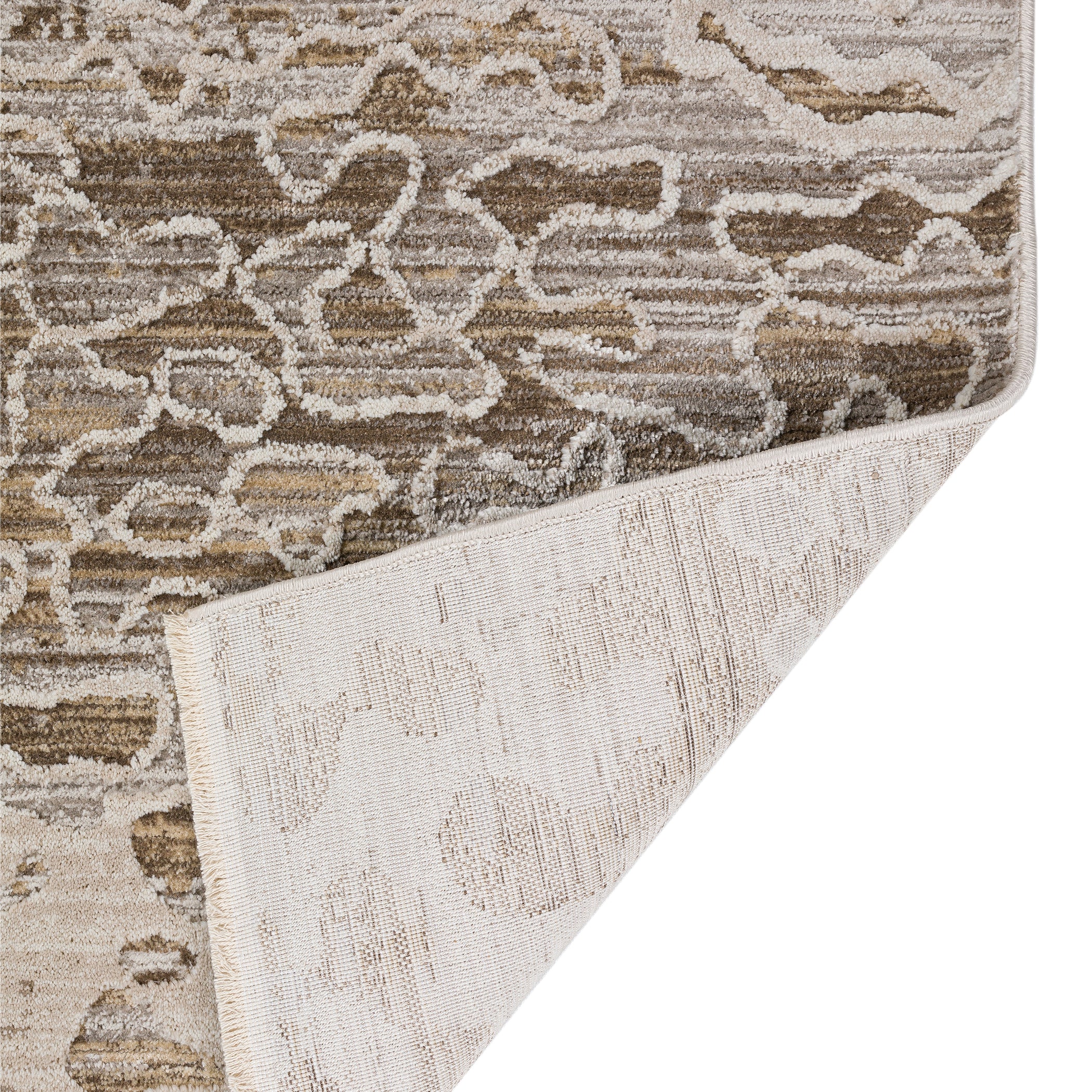 Transitional DZ6 Mocha Brown Rug 3'3" x 5'3" #shape_Rectangle
