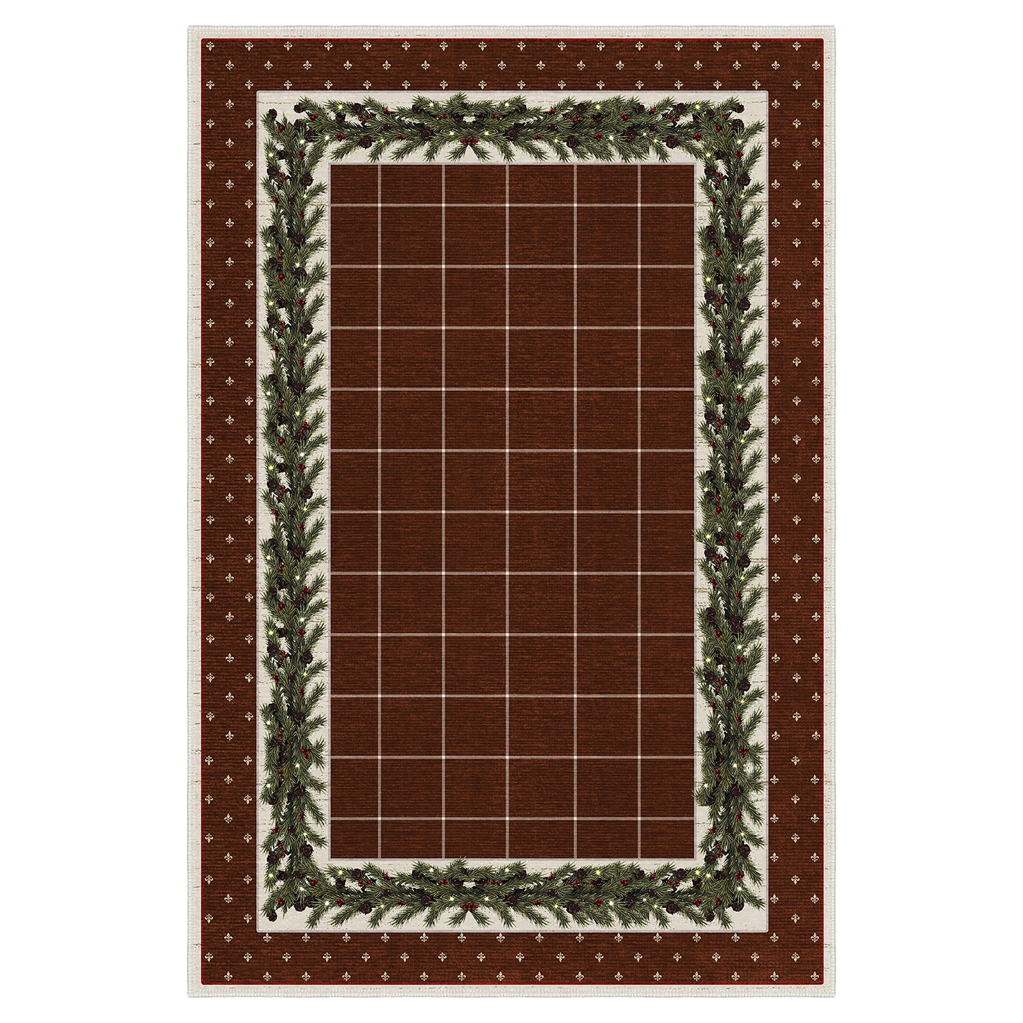 Veynor Christmas Machine Washable Area Rug