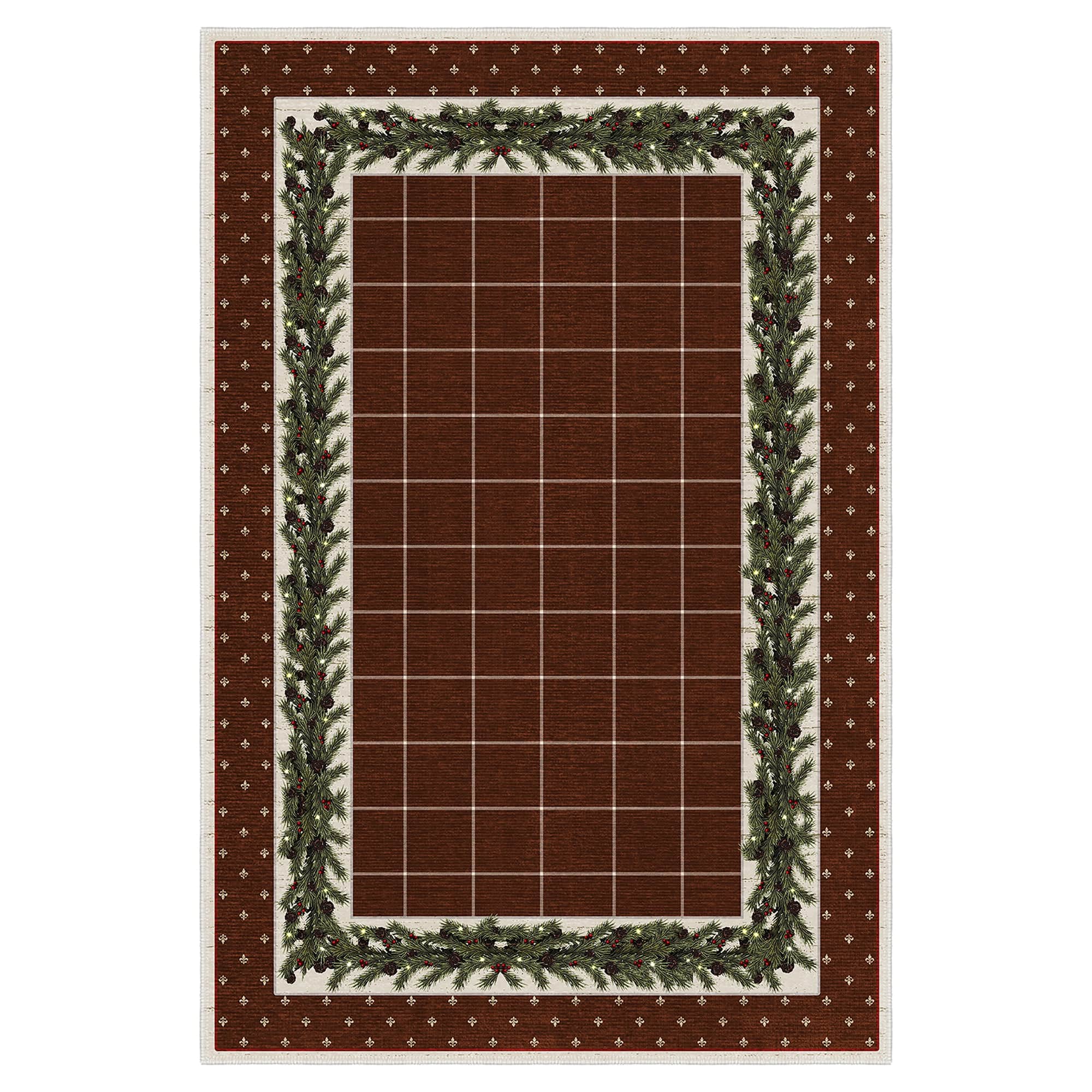 Veynor Christmas Machine Washable Area Rug