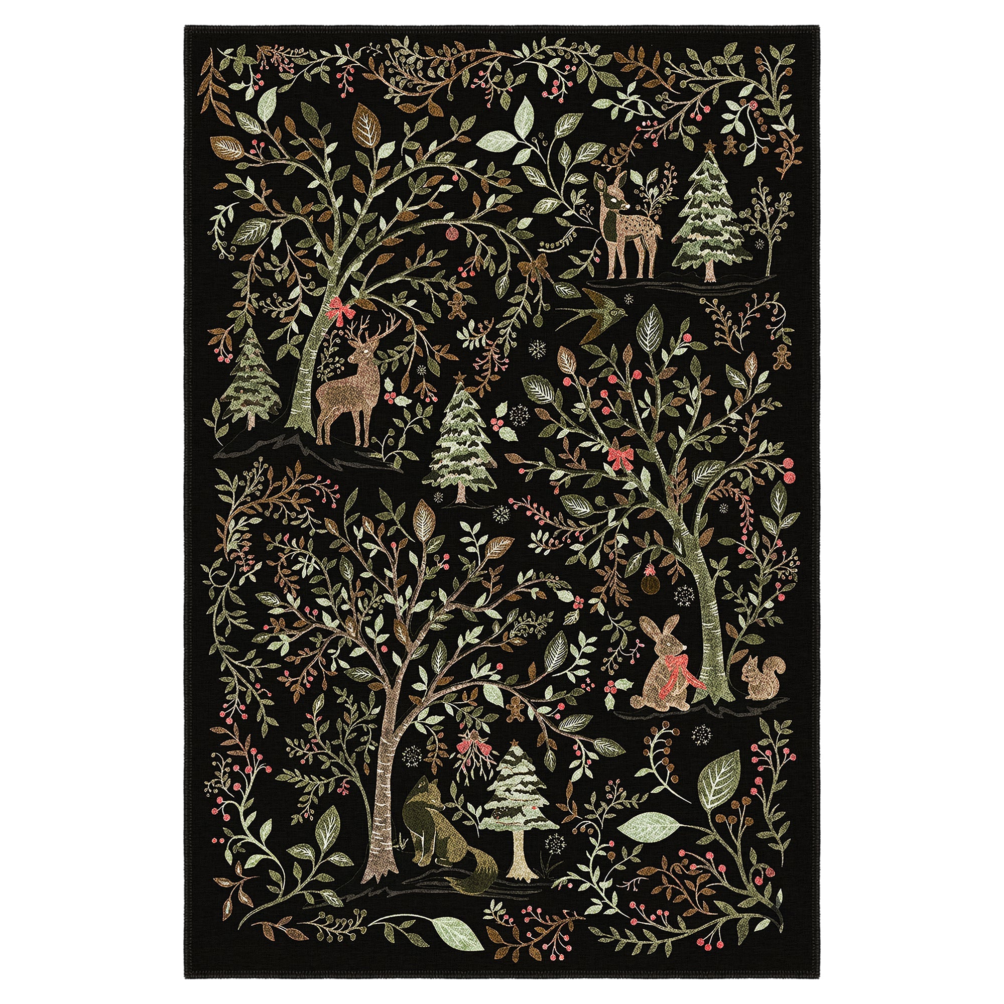 Myrado Christmas Machine Washable Area Rug