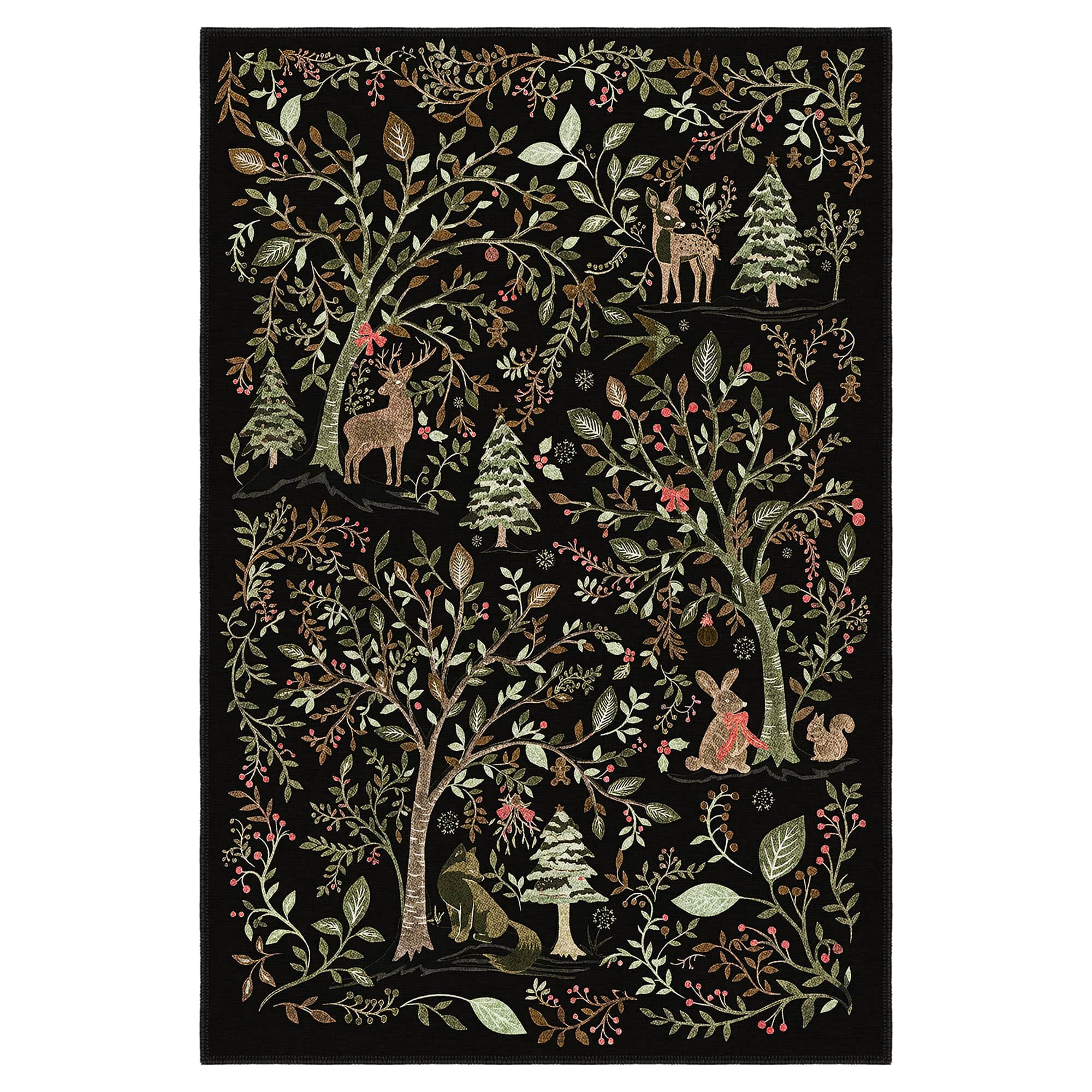Myrado Christmas Machine Washable Area Rug