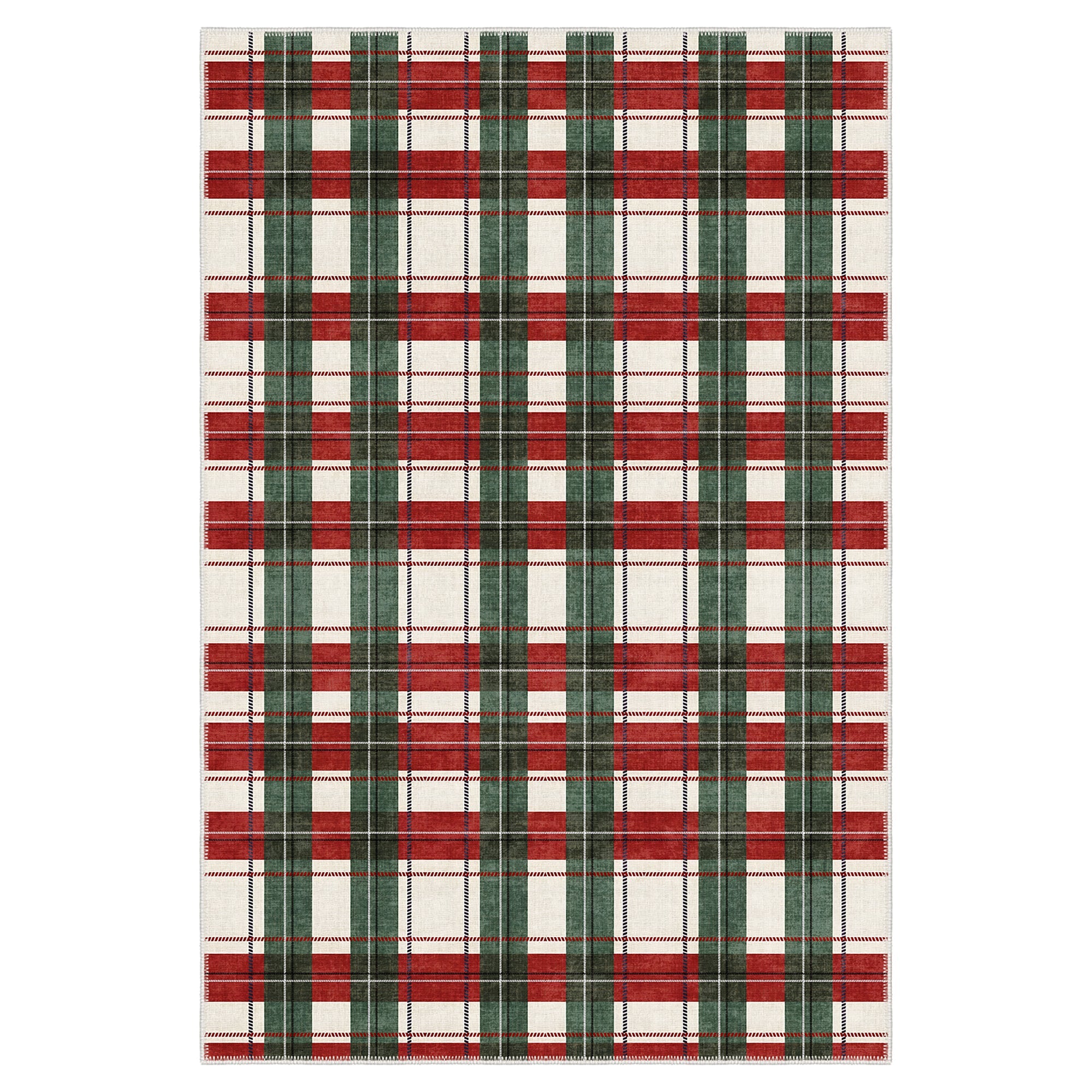 Avyra Christmas Machine Washable Area Rug