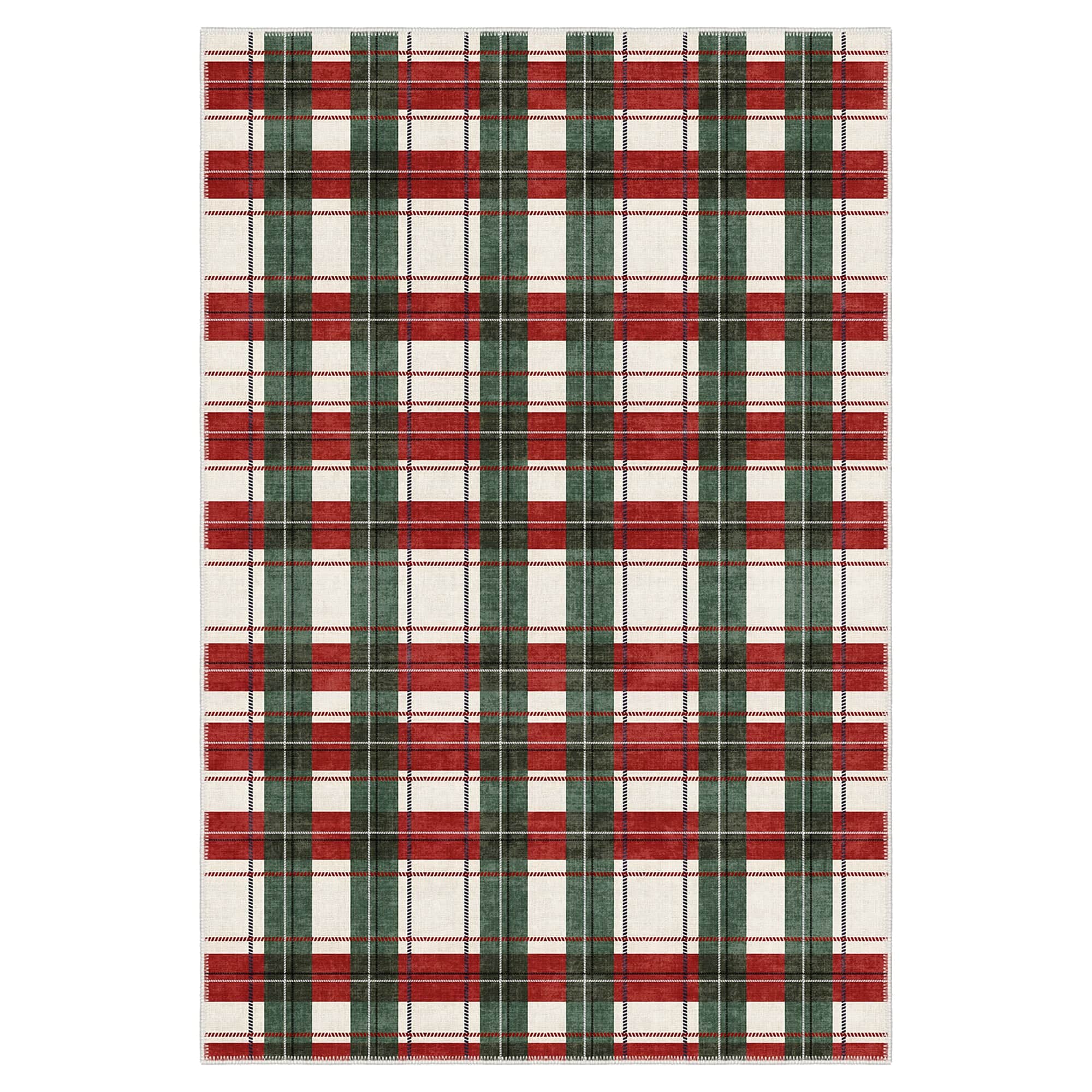 Avyra Christmas Machine Washable Area Rug