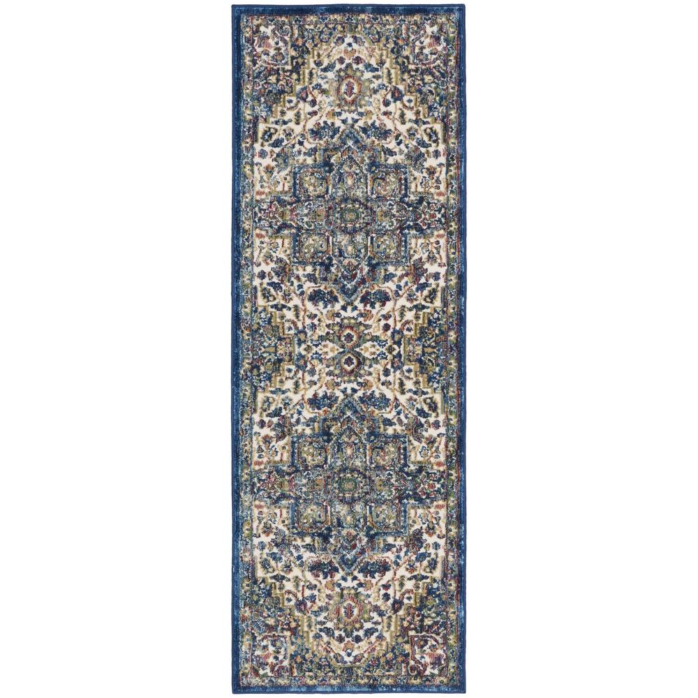 Global Vintage GLB15 Ivory Navy Rugs #color_ivory navy
