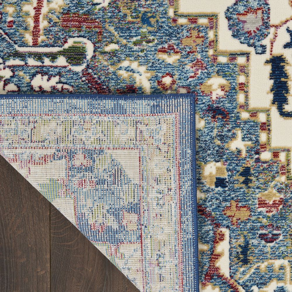 Global Vintage GLB15 Ivory Navy Rugs #color_ivory navy