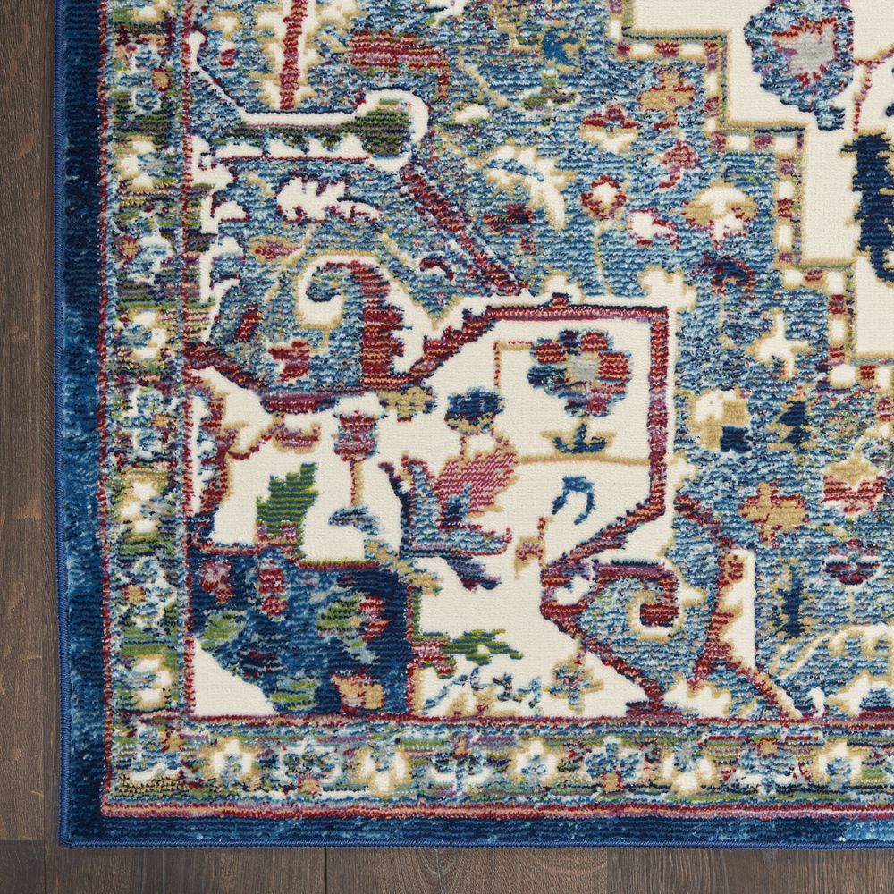 Global Vintage GLB15 Ivory Navy Rugs #color_ivory navy