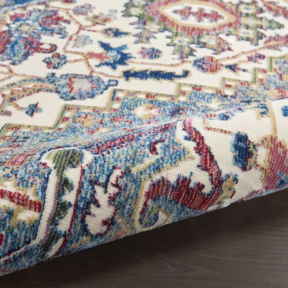 Global Vintage GLB15 Ivory Navy Rugs #color_ivory navy