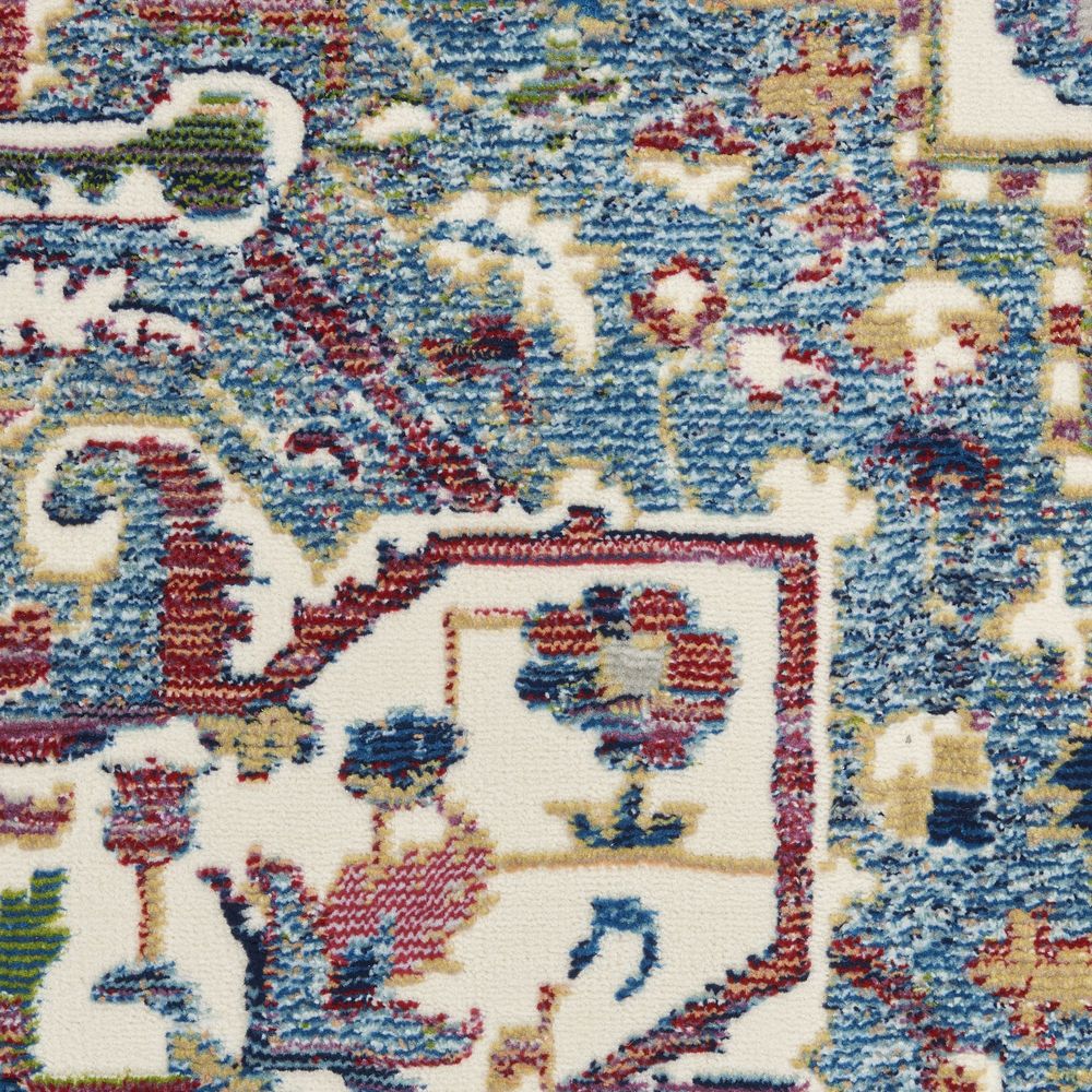 Global Vintage GLB15 Ivory Navy Rugs #color_ivory navy