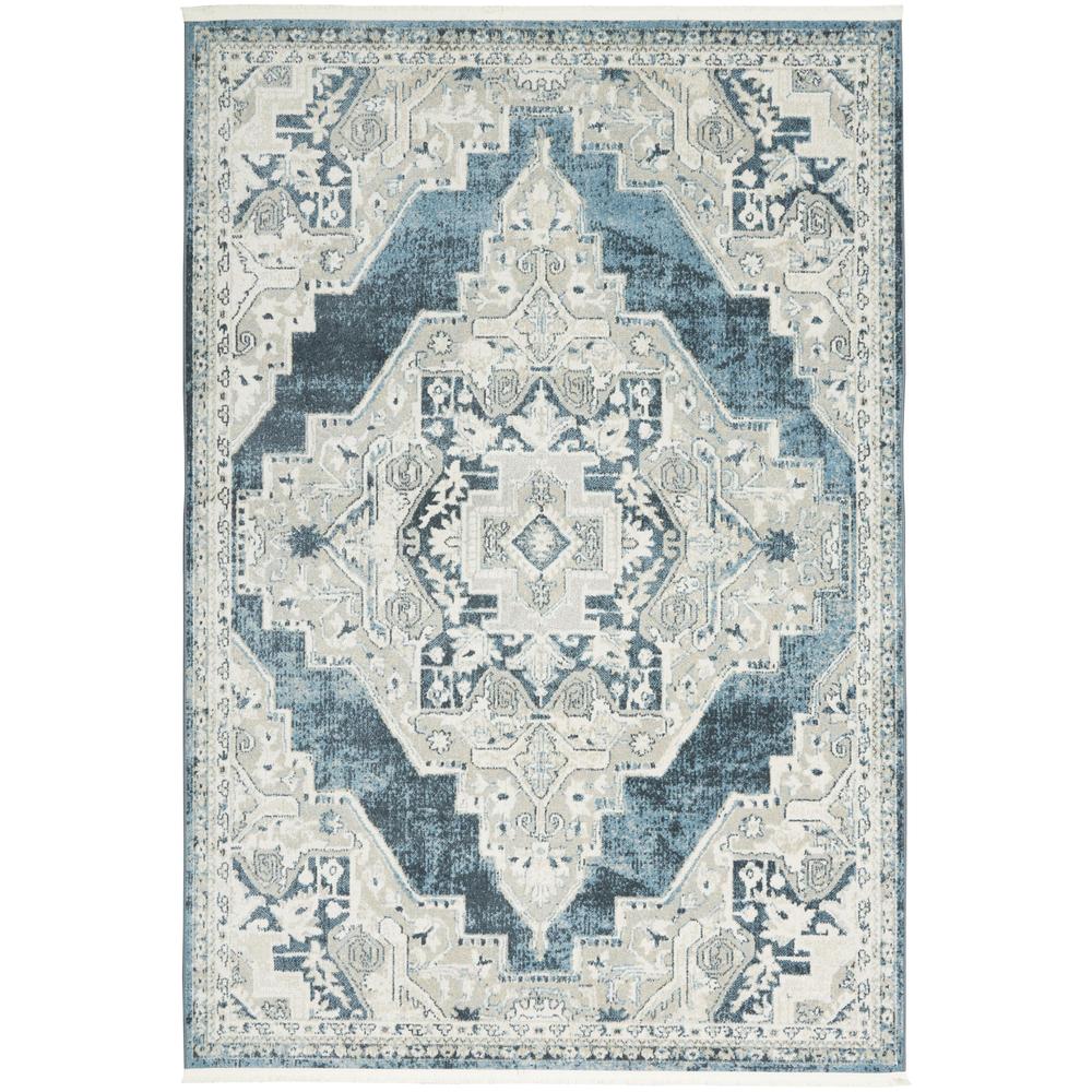 Geneva GNV01 Blue/Grey Rugs #color_blue/grey