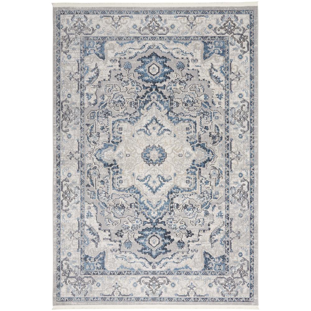 Geneva GNV02 Grey/Blue Rugs #color_grey/blue