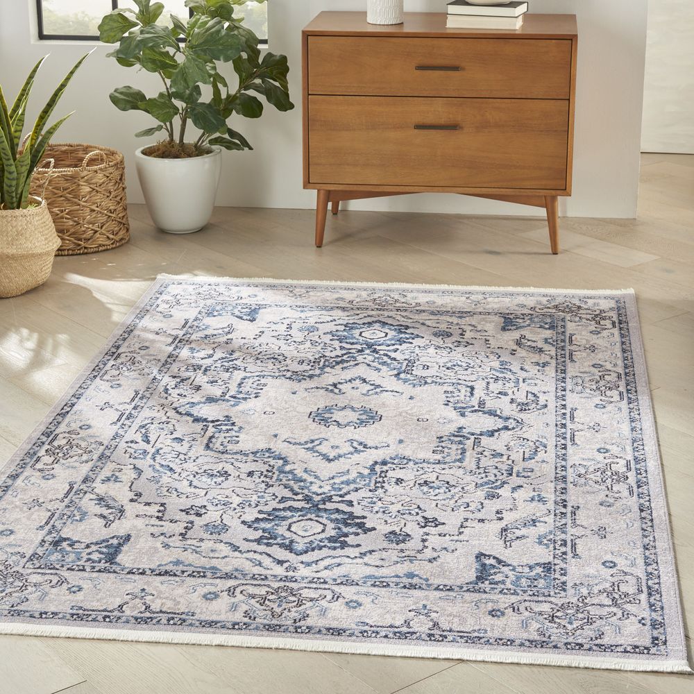 Geneva GNV02 Grey/Blue Rugs #color_grey/blue