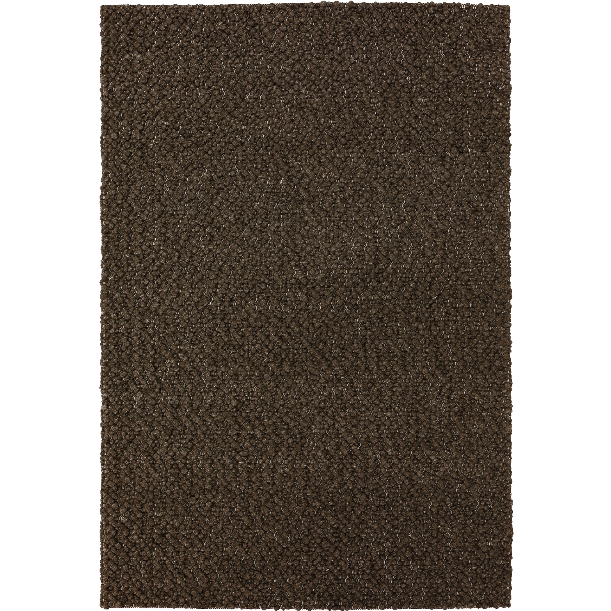 Transitional GR1 Chocolate Brown Wool Rug 3'6" x 5'6" #shape_Rectangle