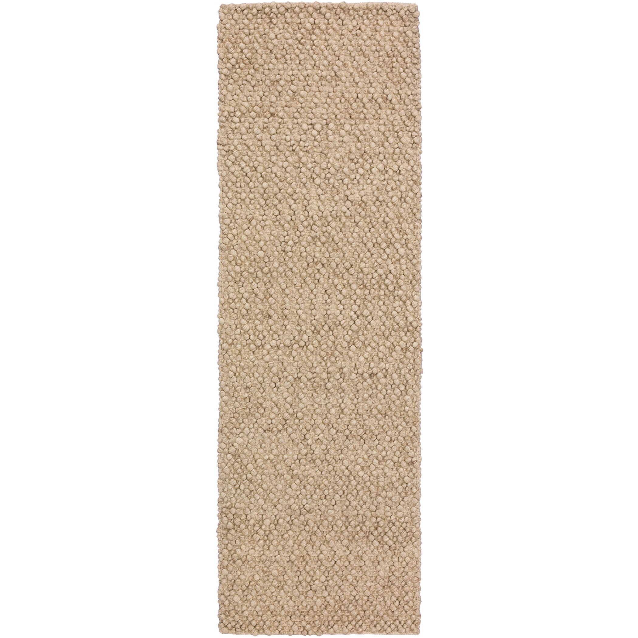 Transitional GR1 Latte Brown Wool Rug 2'3" x 7'6" #shape_Runner