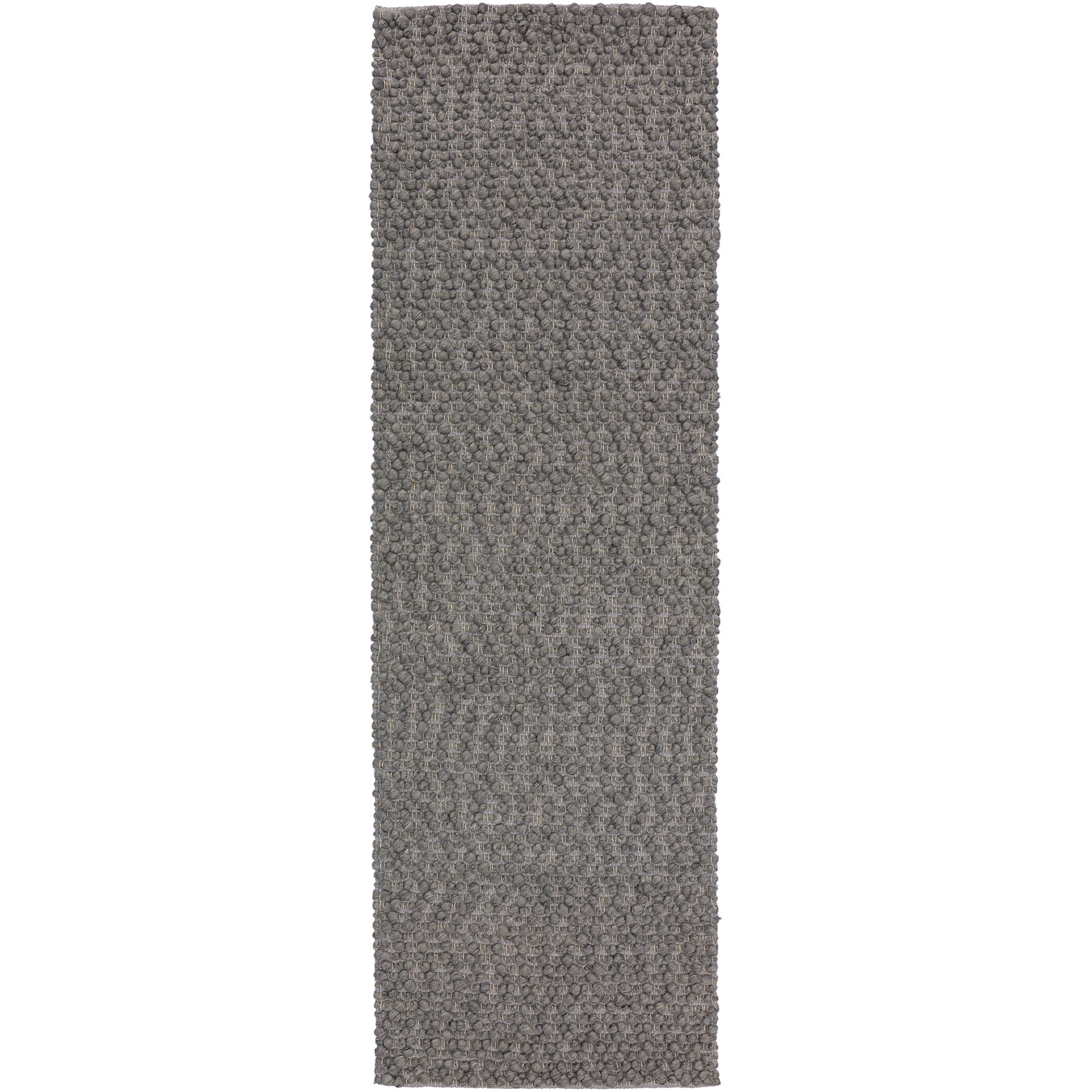 Transitional GR1 Pewter Gray Wool Rug 2'3" x 7'6" #shape_Runner