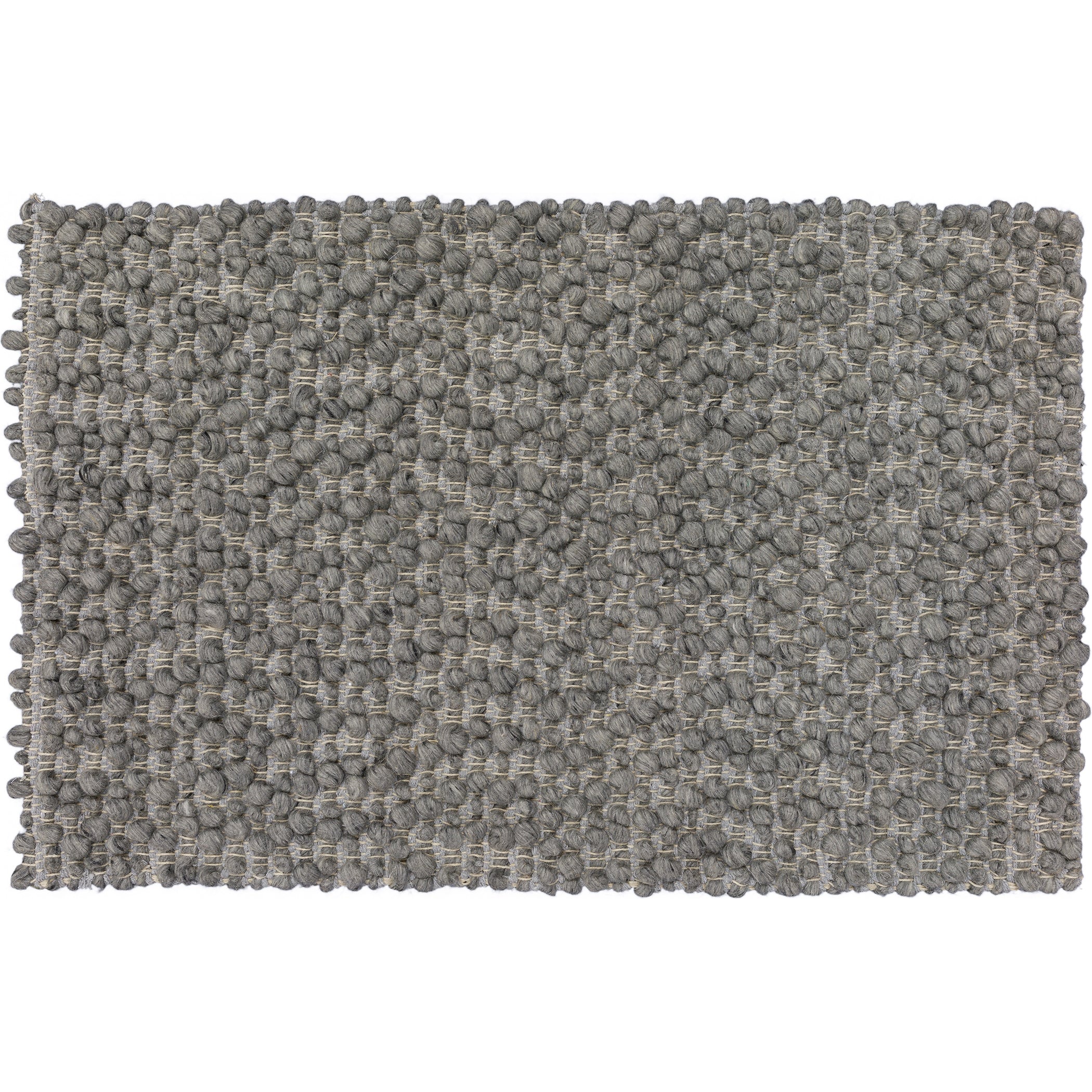 Transitional GR1 Pewter Gray Wool Rug 2' x 3' #shape_Rectangle