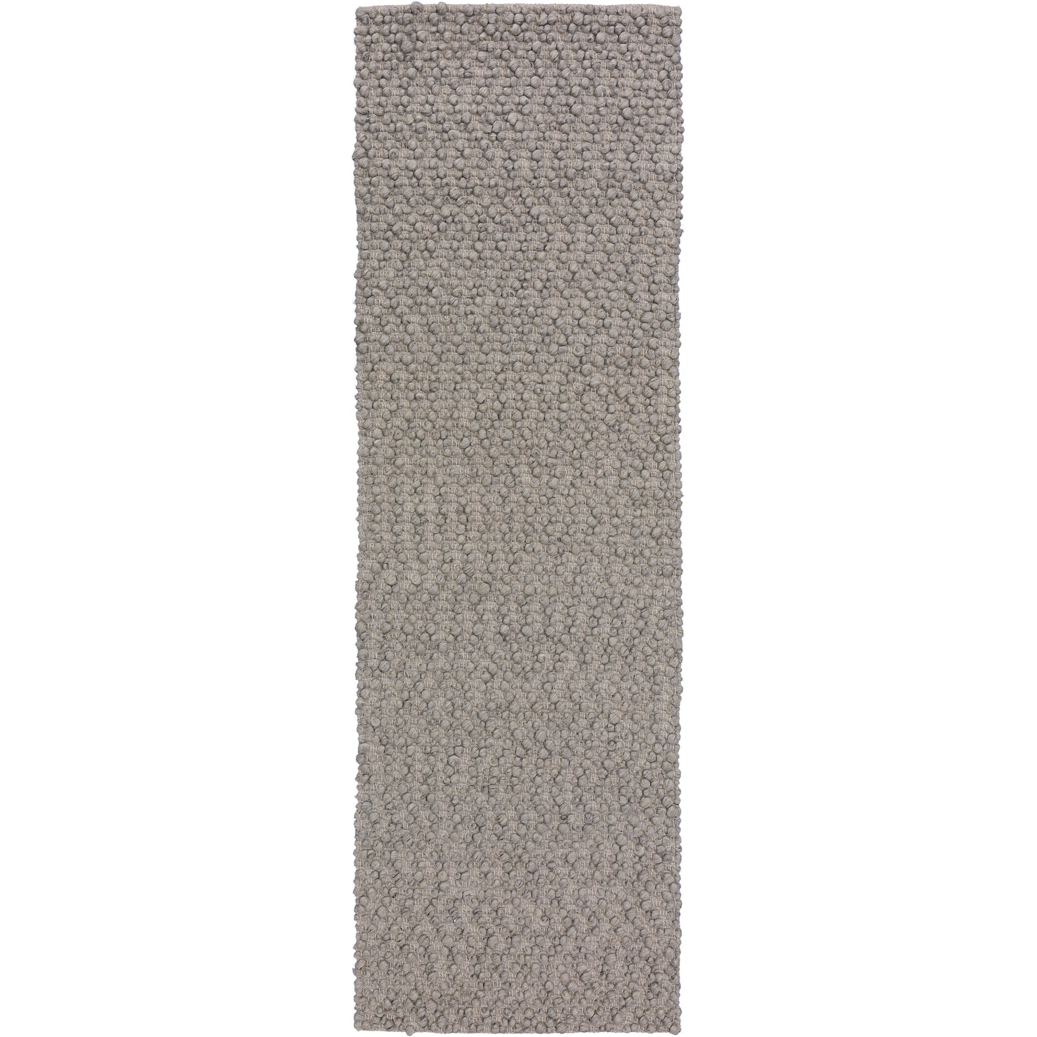 Transitional GR1 Silver Gray Wool Rug 2'3" x 7'6" #shape_Runner