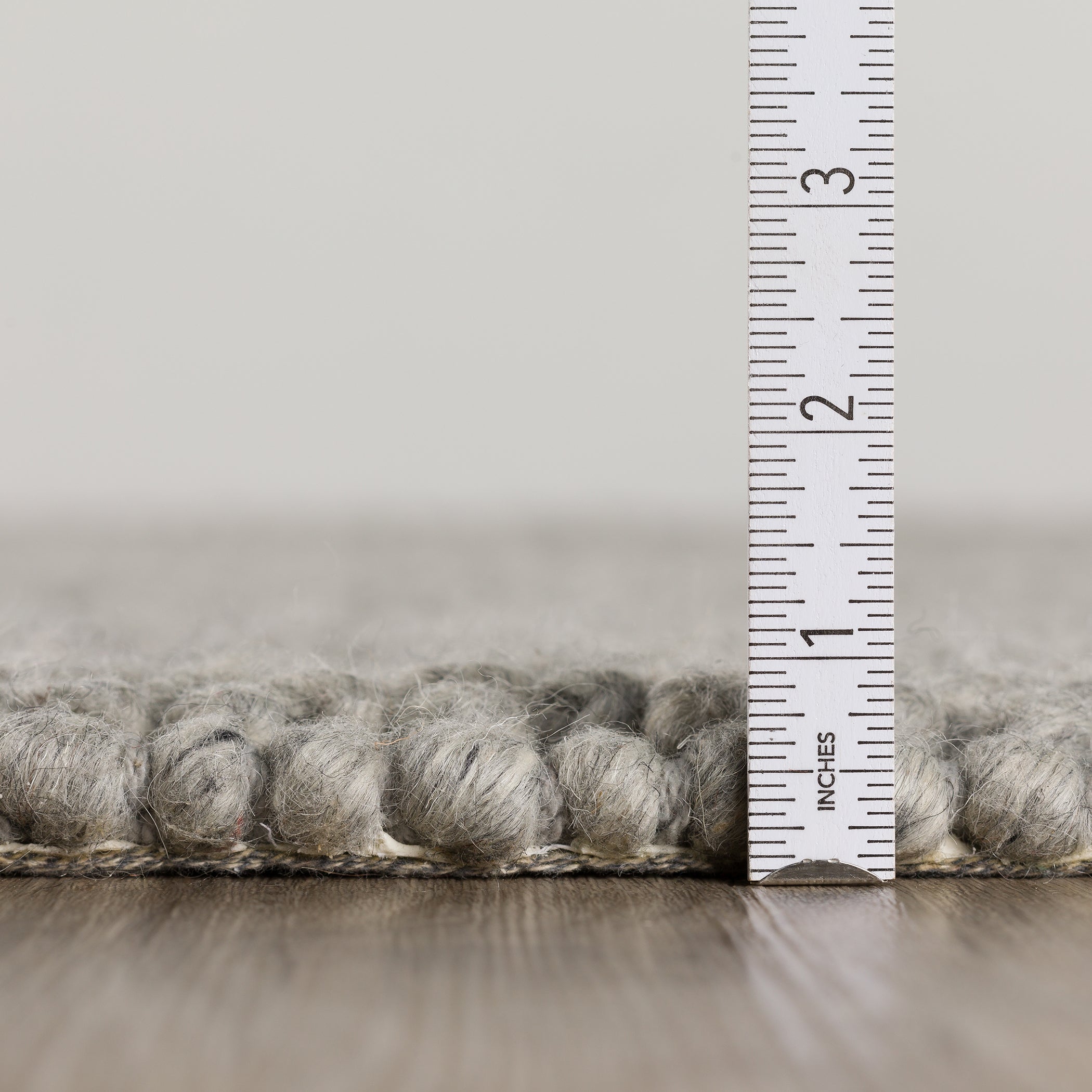 Transitional GR1 Silver Gray Wool Rug 2' x 3' #shape_Rectangle